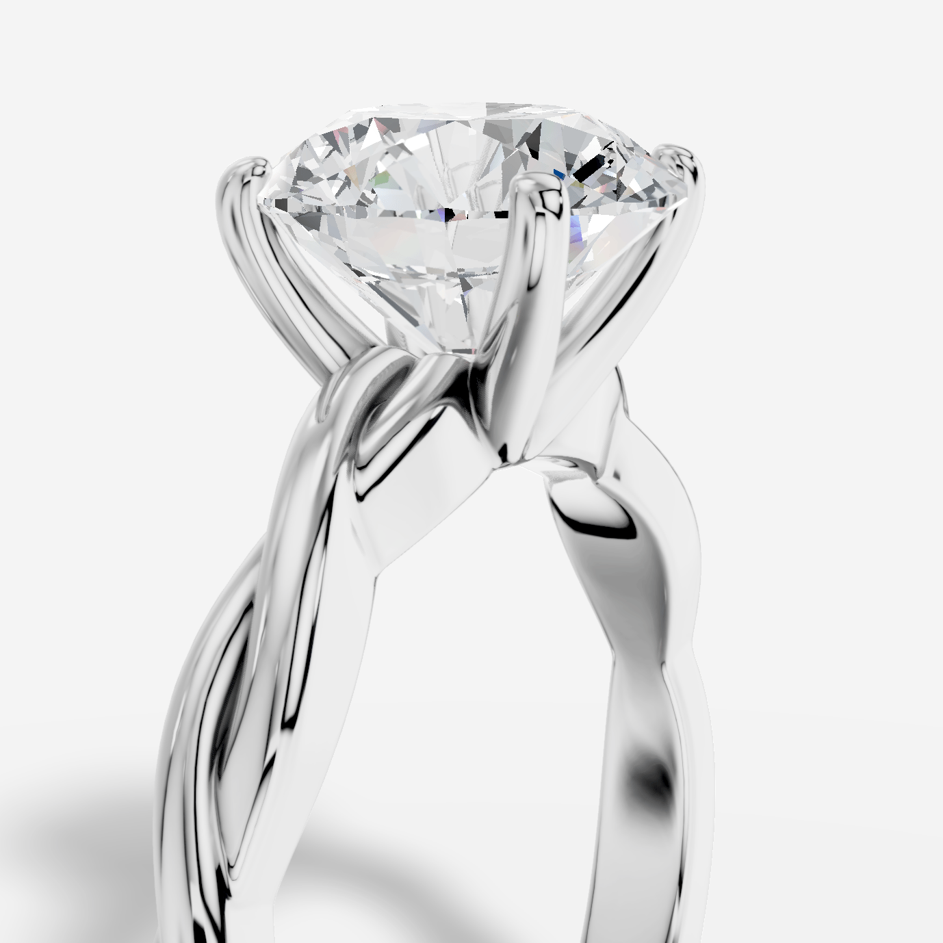 Theia Yuvarlak Kesim Laboratuvar Pırlanta Yüzük | X Diamond