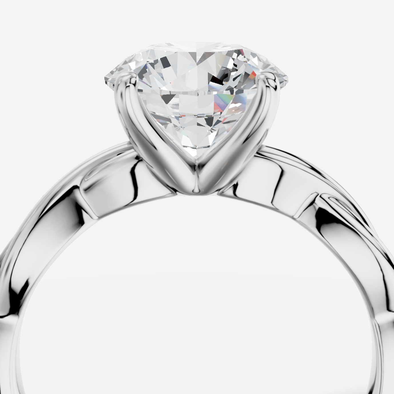 Theia Yuvarlak Kesim Laboratuvar Pırlanta Yüzük | X Diamond