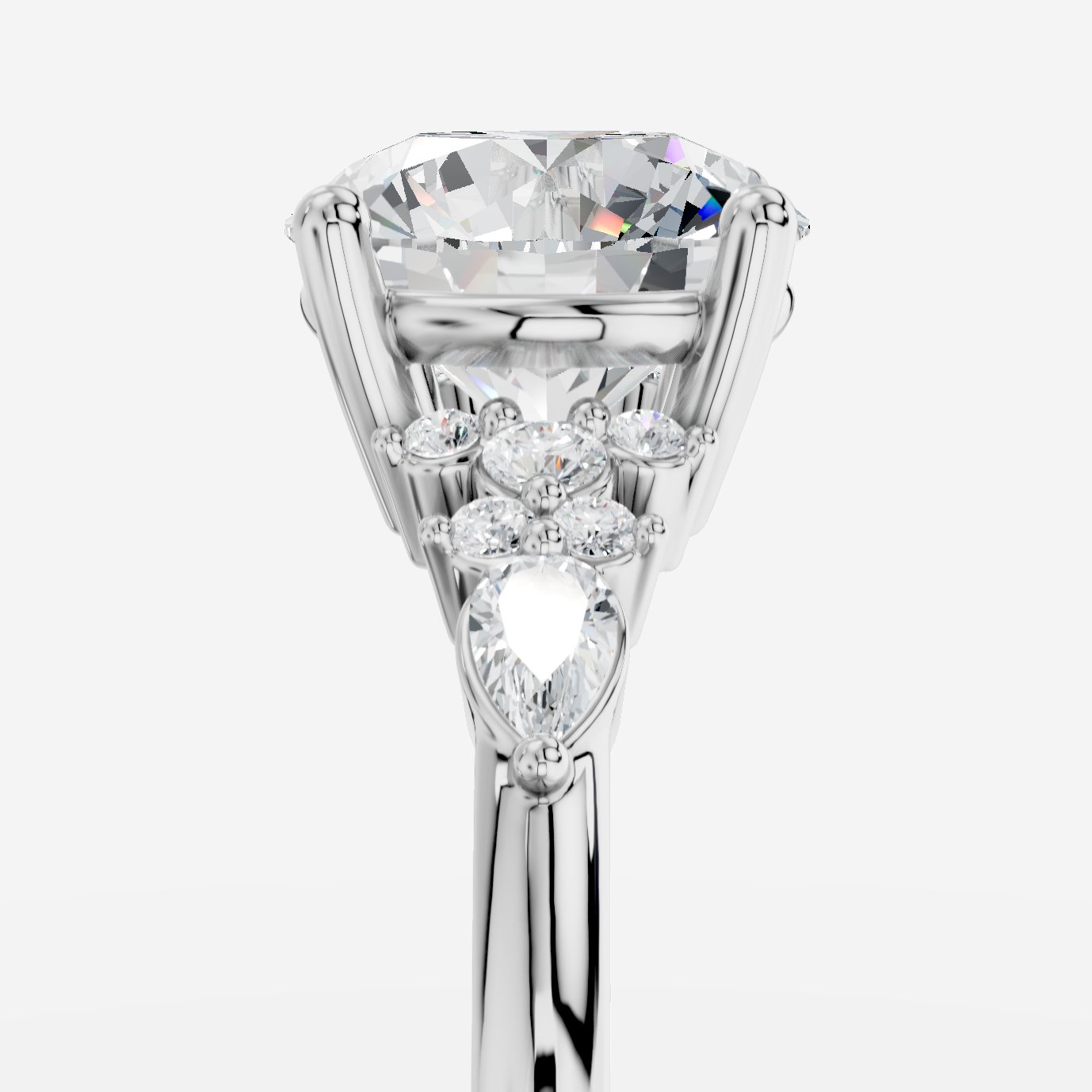 Veloria Yuvarlak Kesim Exclusive Laboratuvar Pırlanta Yüzük | X Diamond