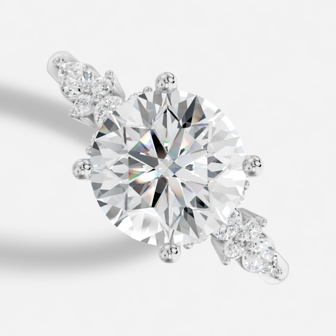 Veloria Yuvarlak Kesim Exclusive Laboratuvar Pırlanta Yüzük | X Diamond
