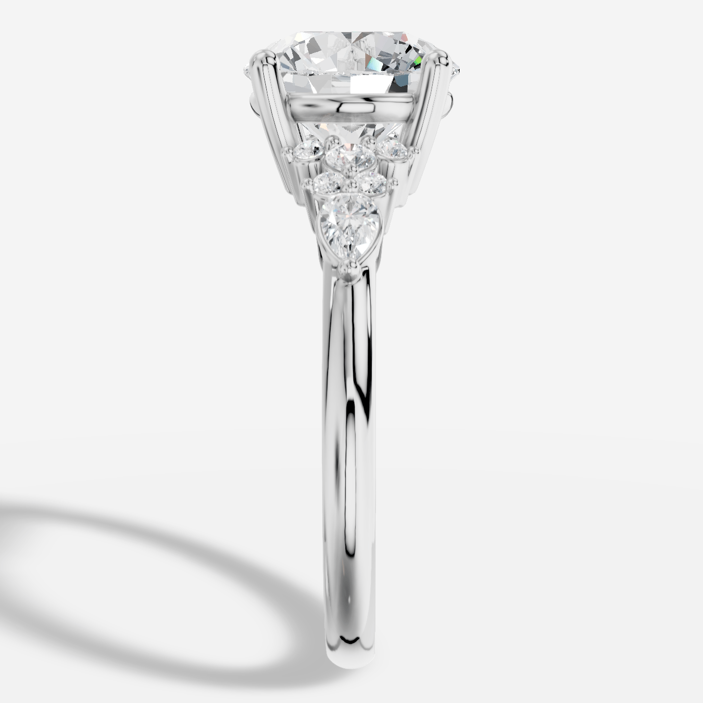 Veloria Yuvarlak Kesim Exclusive Laboratuvar Pırlanta Yüzük | X Diamond