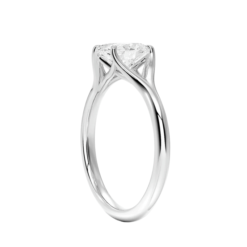 11041015 Laboratuvar Pırlantası Tektaş Yüzük | 1.00 karat Oval | Aetheria | Xdiamond