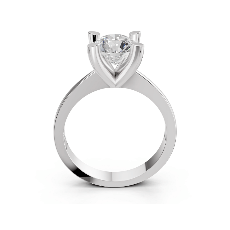 10011023 Laboratuvar Pırlanta Tektaş Yüzük | 1.00 karat E Vvs2 Luna | Xdiamond