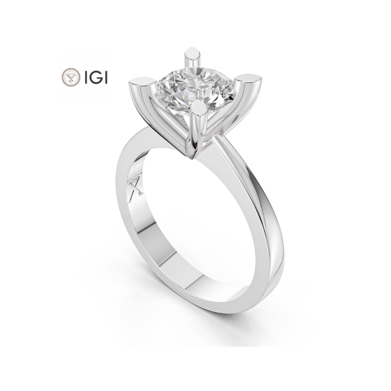 10011525 Laboratuvar Pırlanta Tektaş Yüzük | 1.50 karat  E Vs2 | Luna | Xdiamond