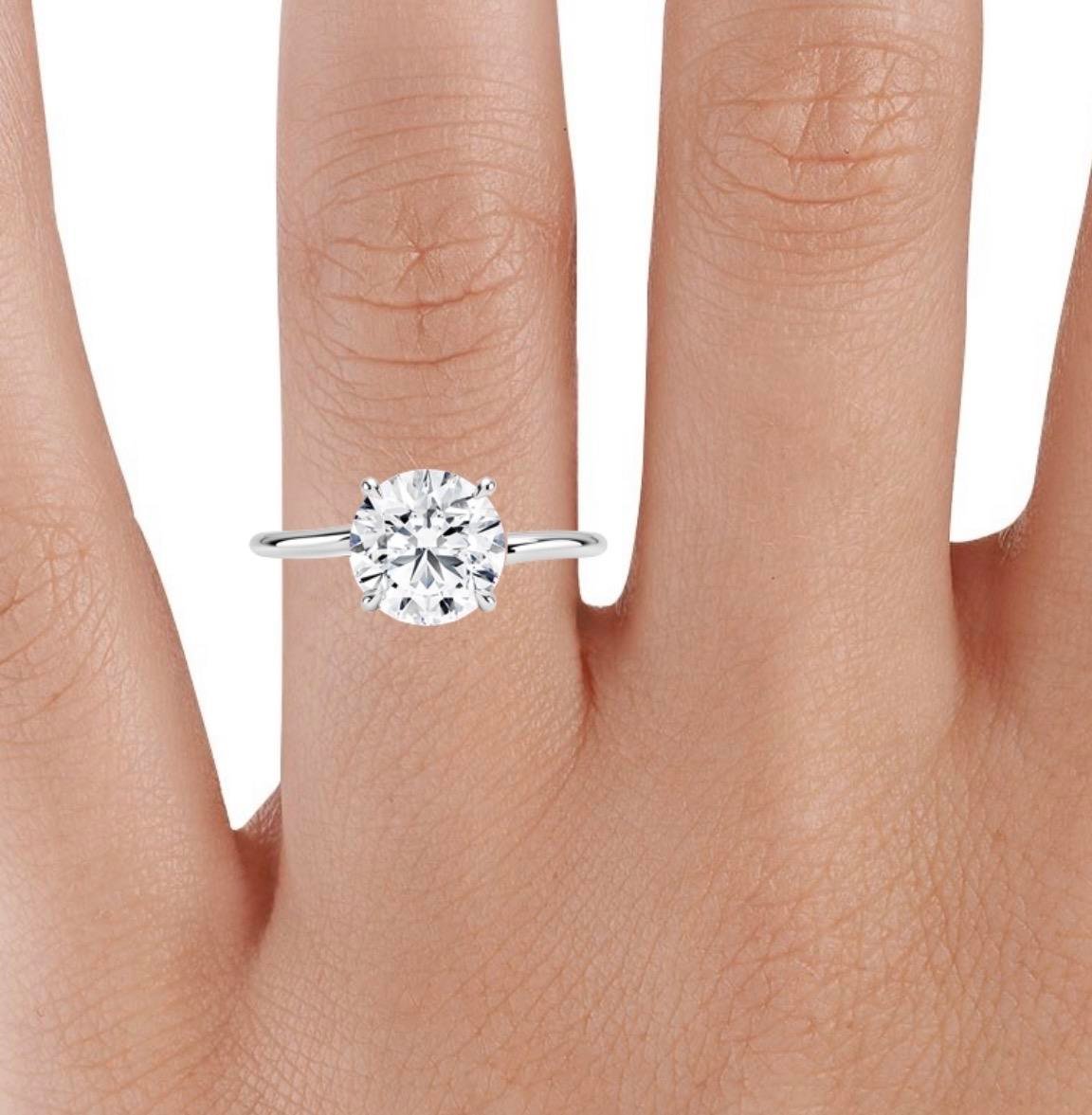 10062034 Laboratuvar Pırlanta Tektaş Yüzük | 2.00 karat | Elite | Xdiamond