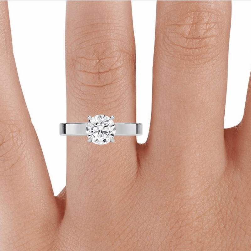 10151023 Laboratuvar Pırlantası Tektaş Yüzük | 1.00 karat | Hathor | Xdiamond