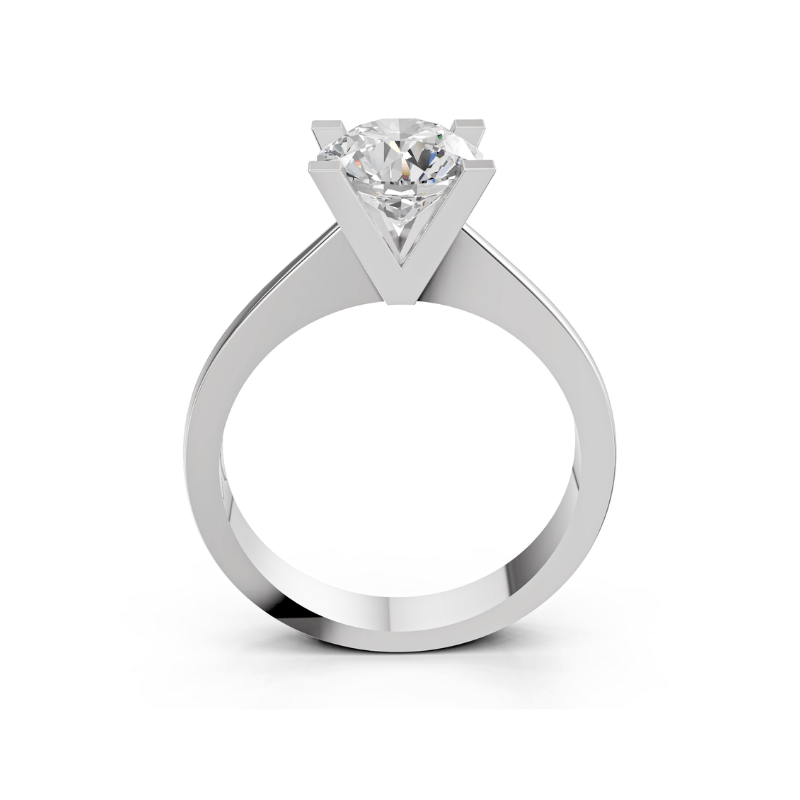 10041023 Laboratuvar Pırlanta Tektaş Yüzük | 1.00 karat E Vvs2 | Eos | Xdiamond