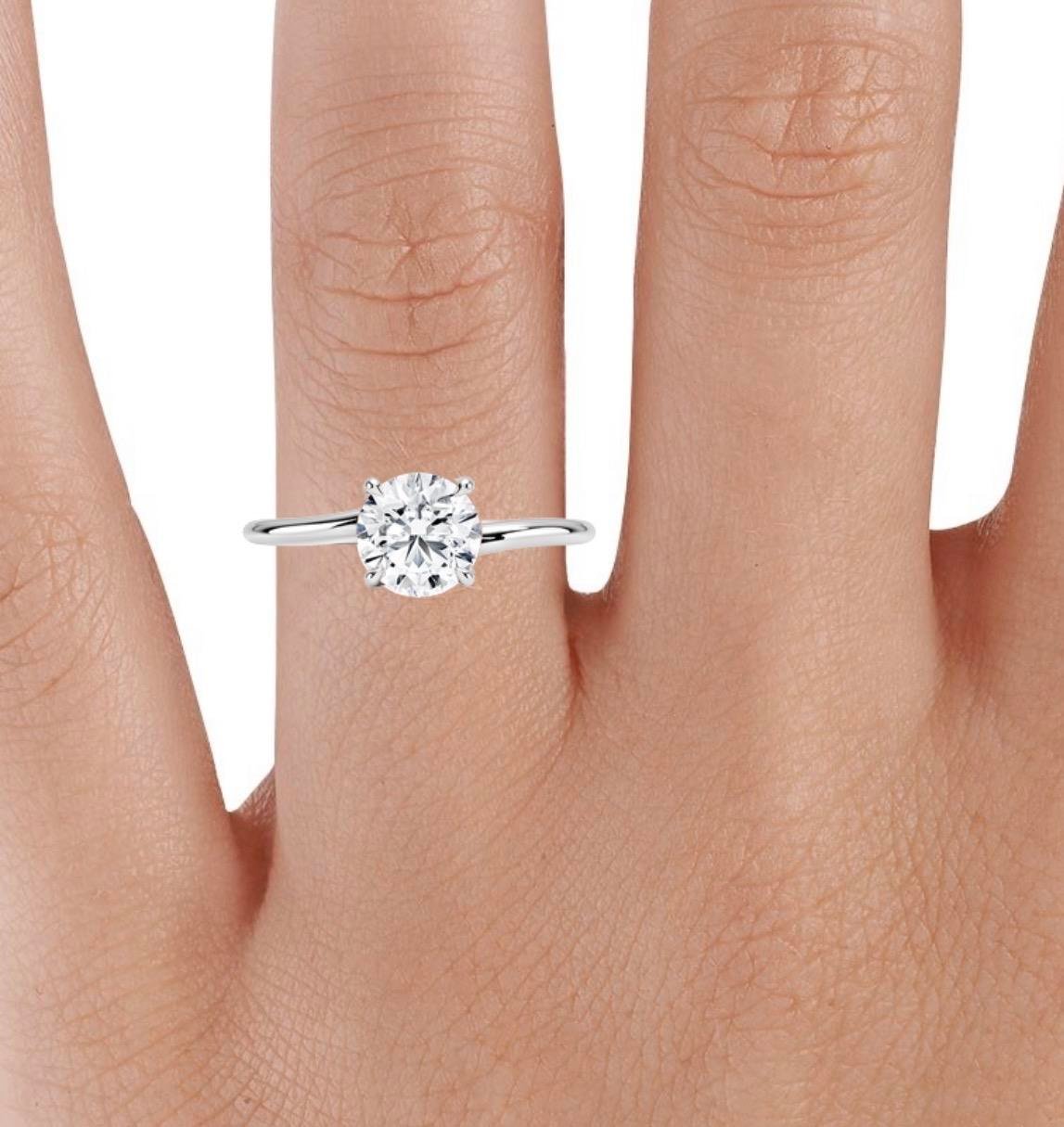 10061023 Laboratuvar Pırlanta Tektaş Yüzük | 1.00 karat | Elite | Xdiamond