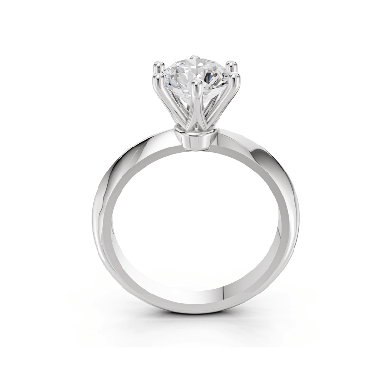 10021025 Laboratuvar Pırlanta Tektaş Yüzük | 1.00 karat E Vs2 | Aurora | Xdiamond