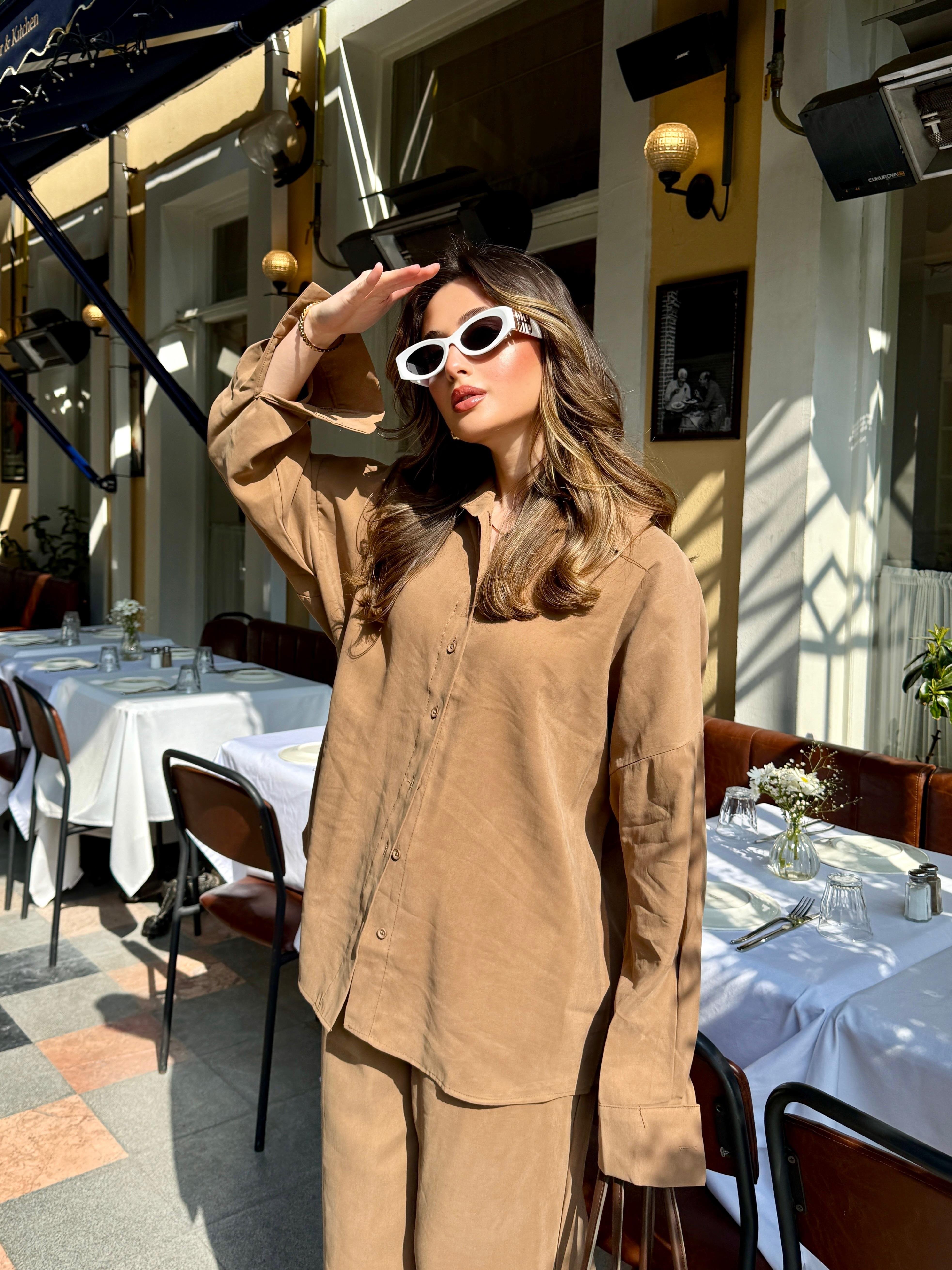 Basic Camel Gömlekli Takım 