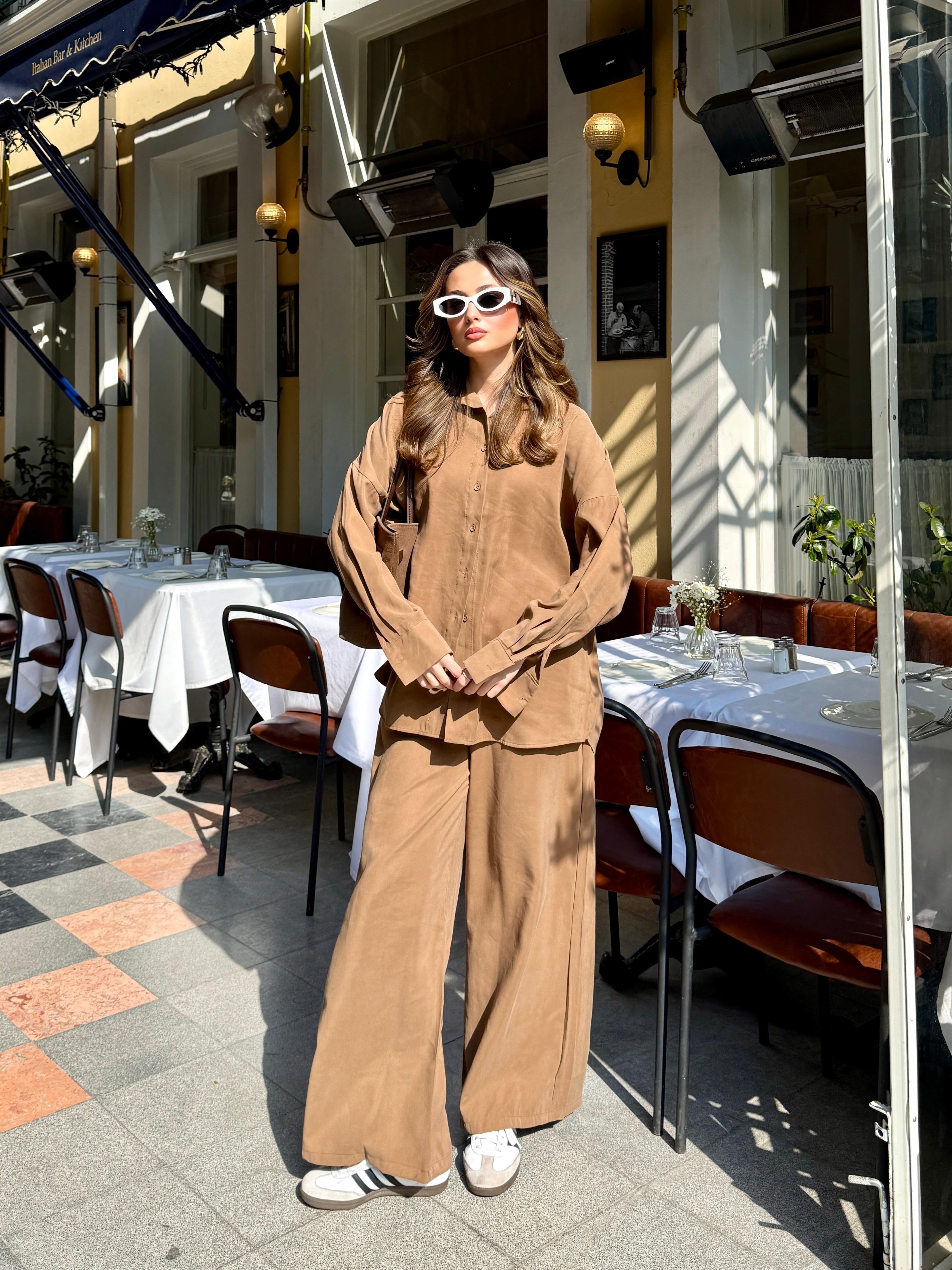 Basic Camel Gömlekli Takım 