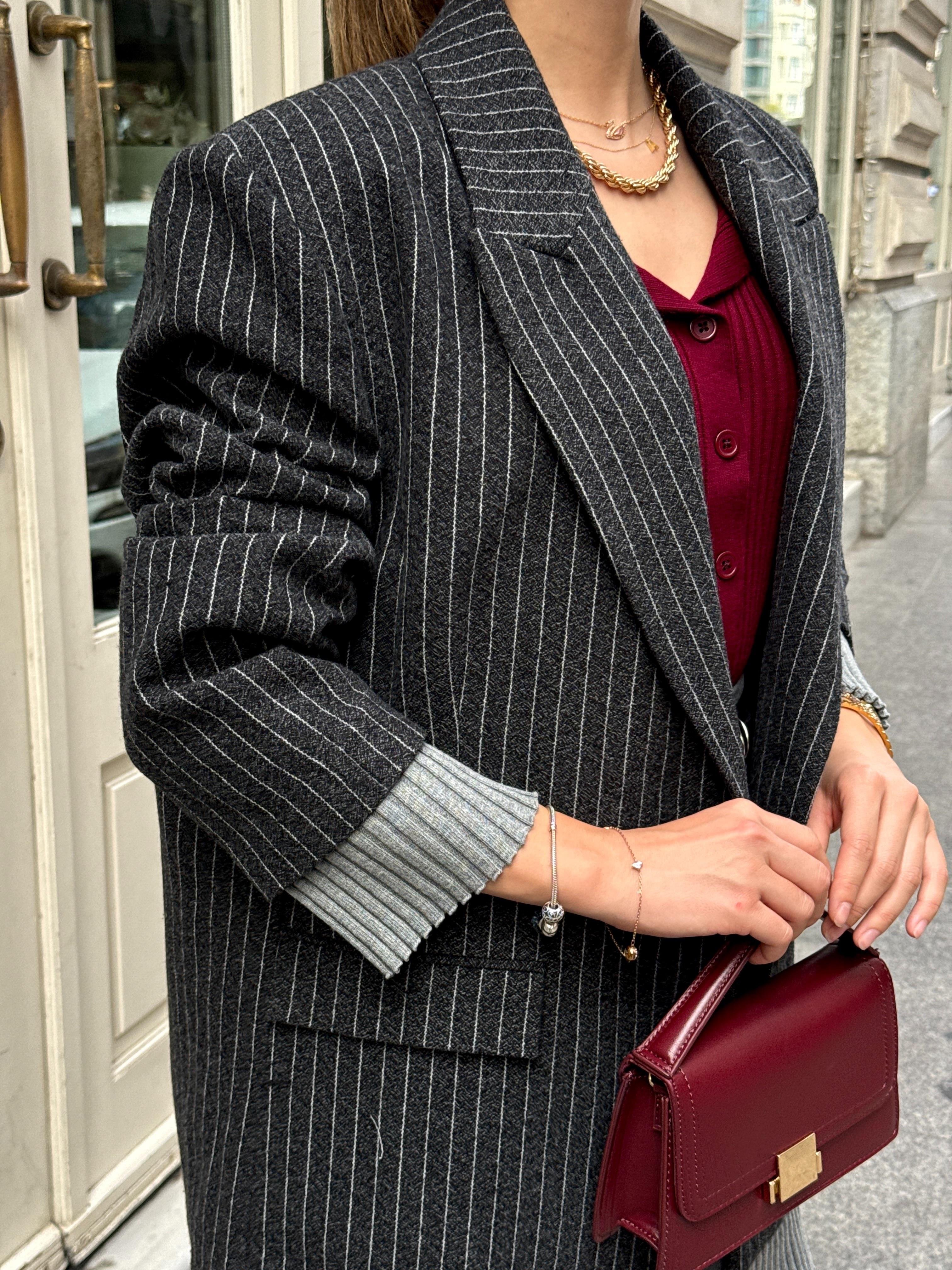 Çigili Oversize Ceket