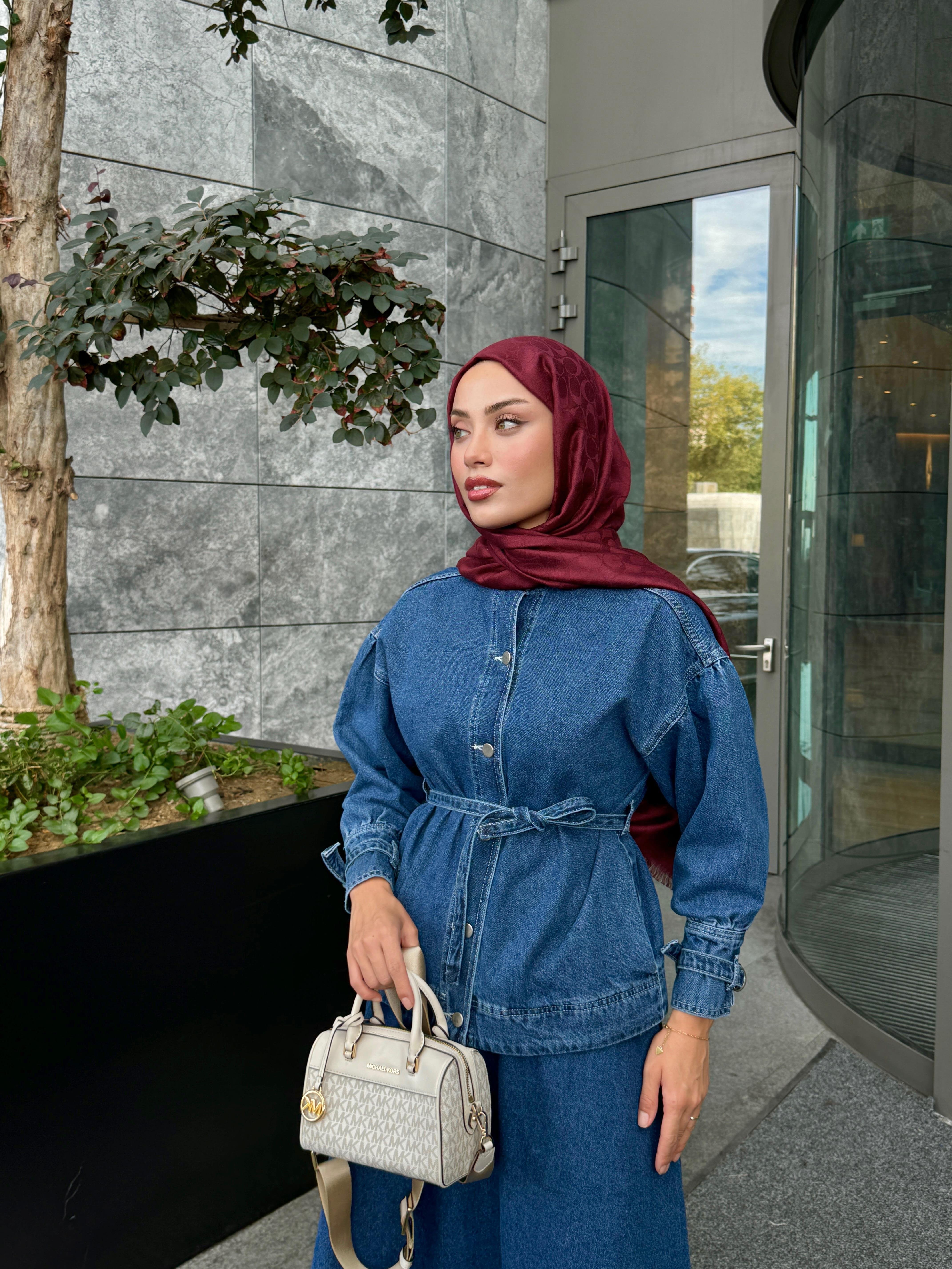 Denim Etekli Takım