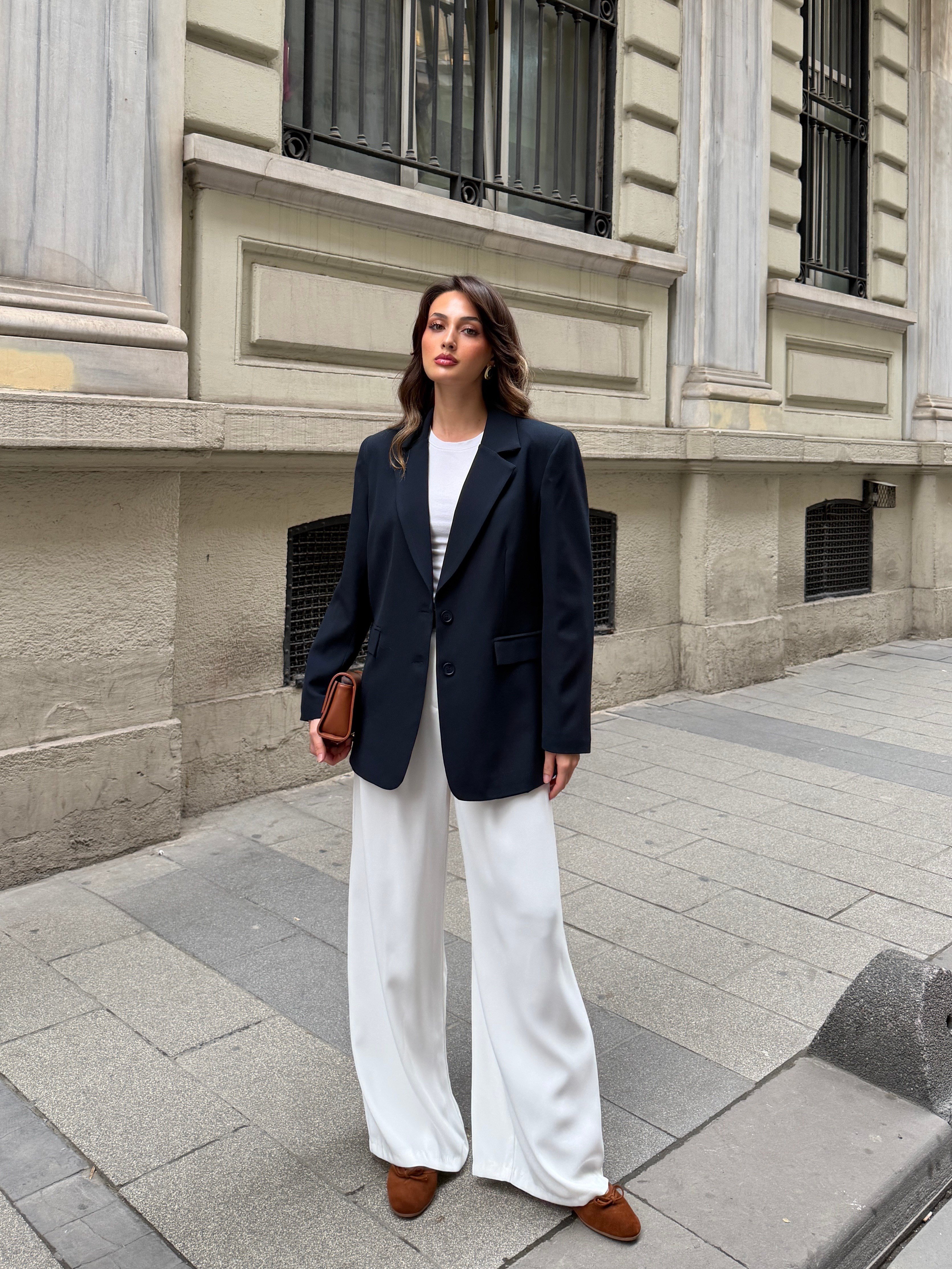 Lacivert Blazer Ceket 