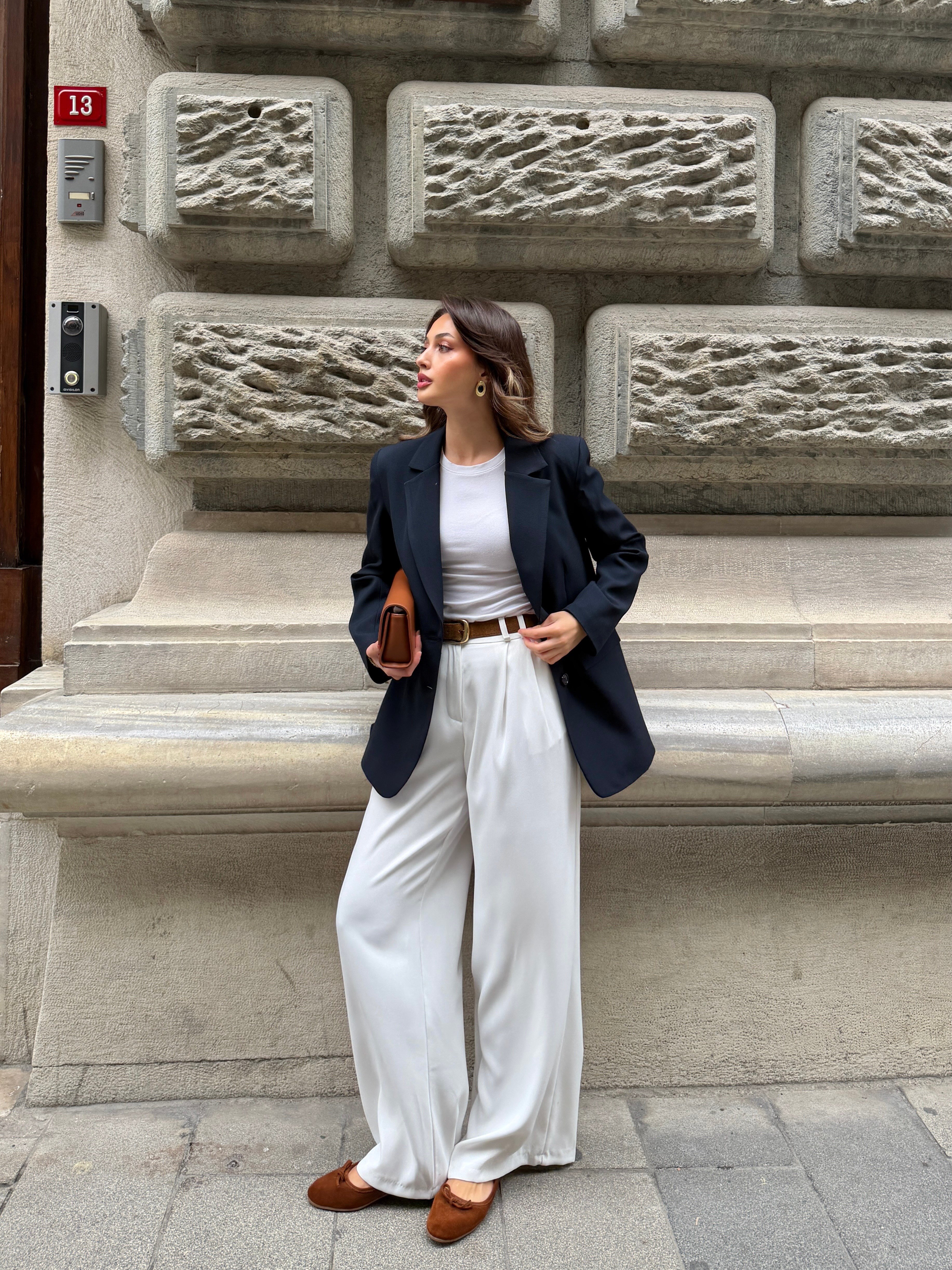 Lacivert Blazer Ceket 
