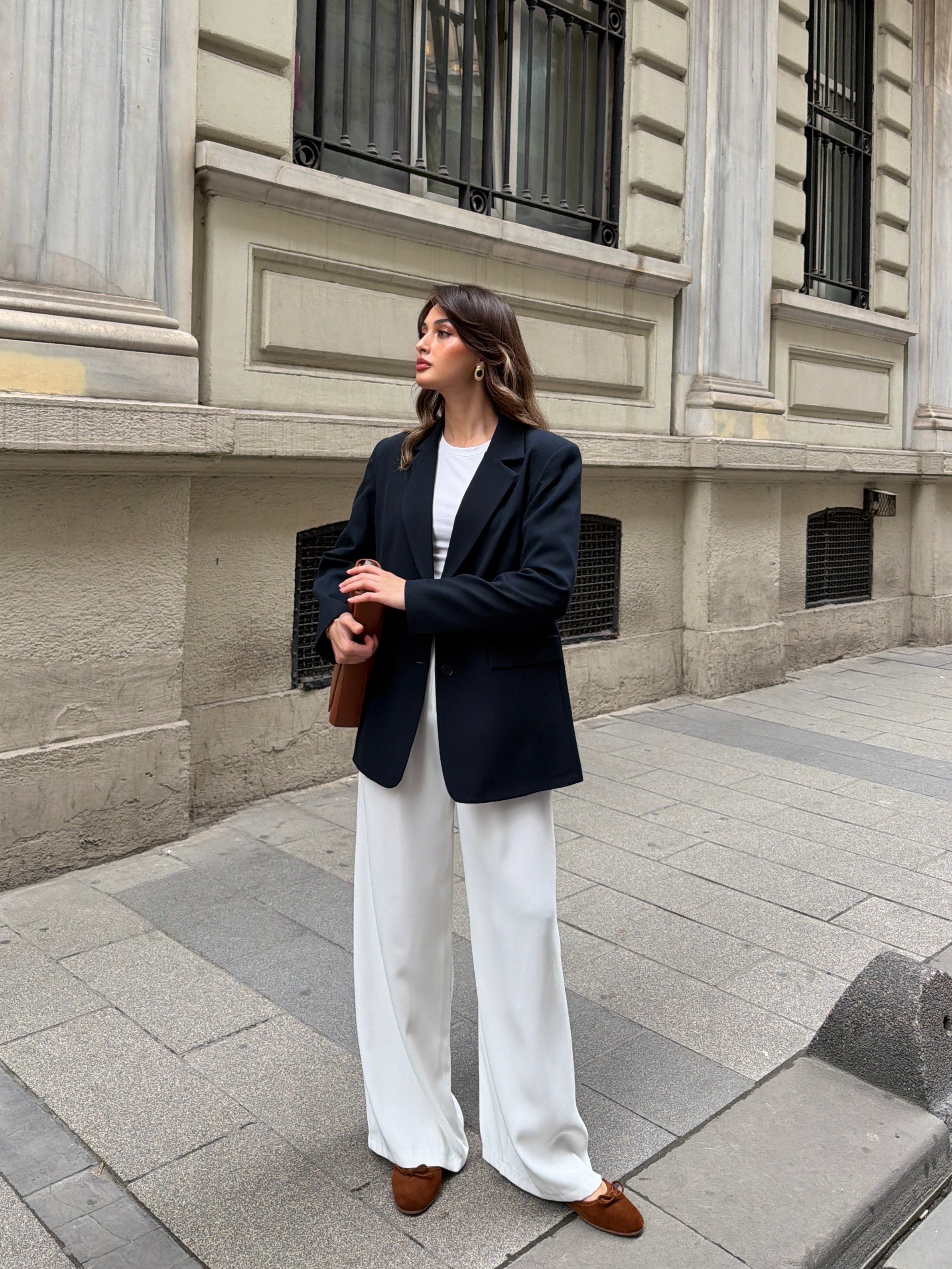 Lacivert Blazer Ceket 