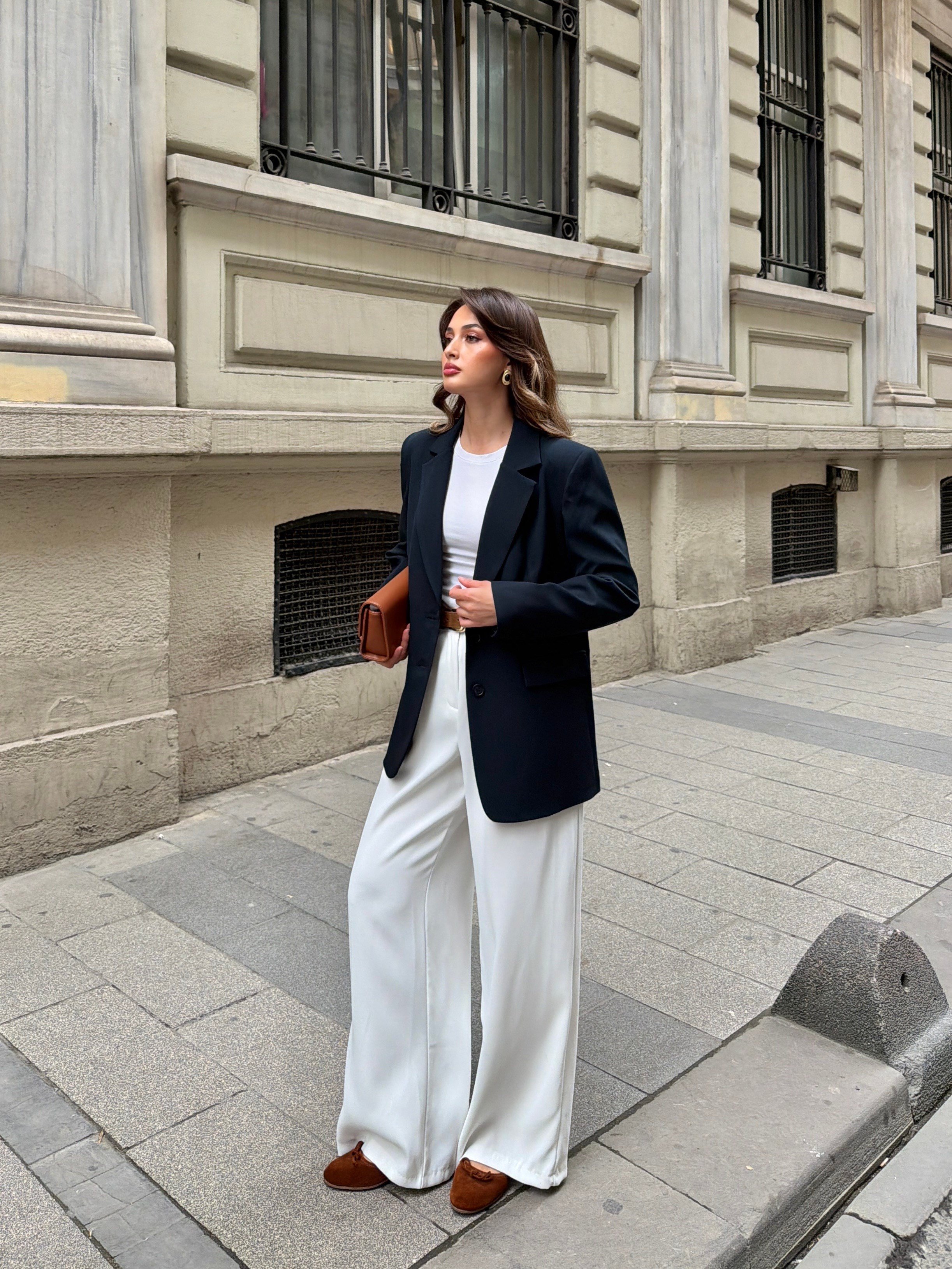 Lacivert Blazer Ceket 