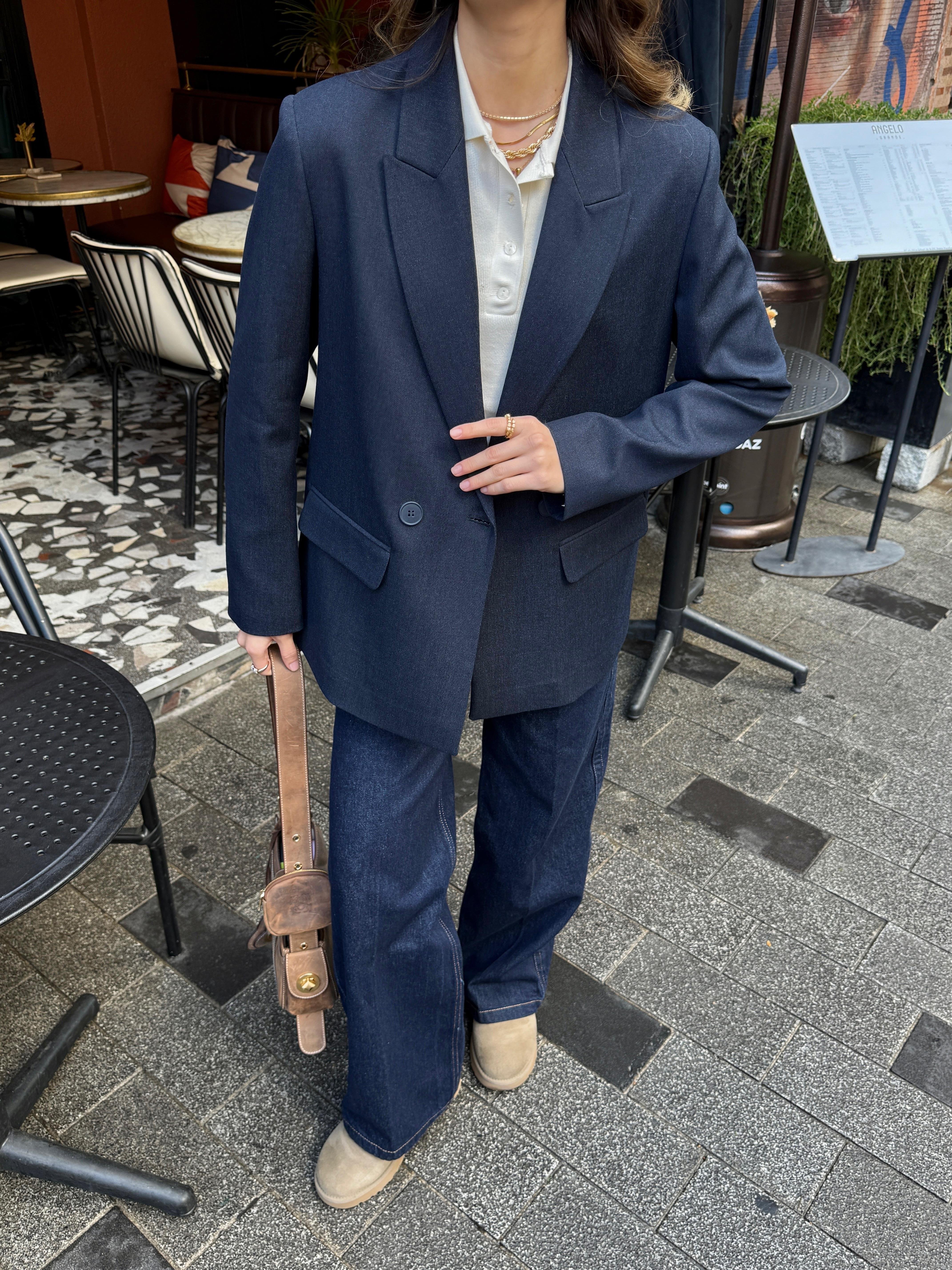Lacivert Blazer Ceket