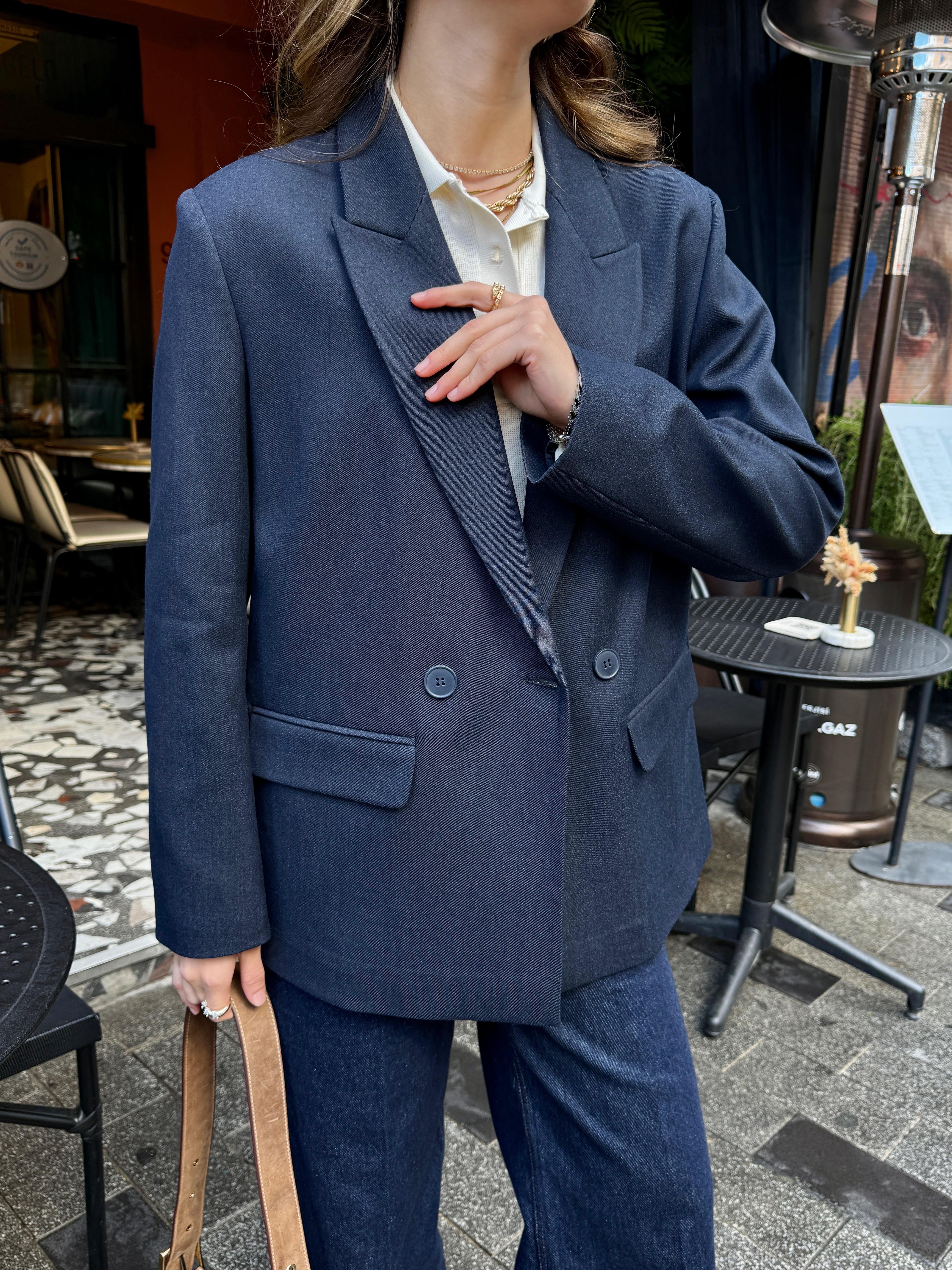 Lacivert Blazer Ceket