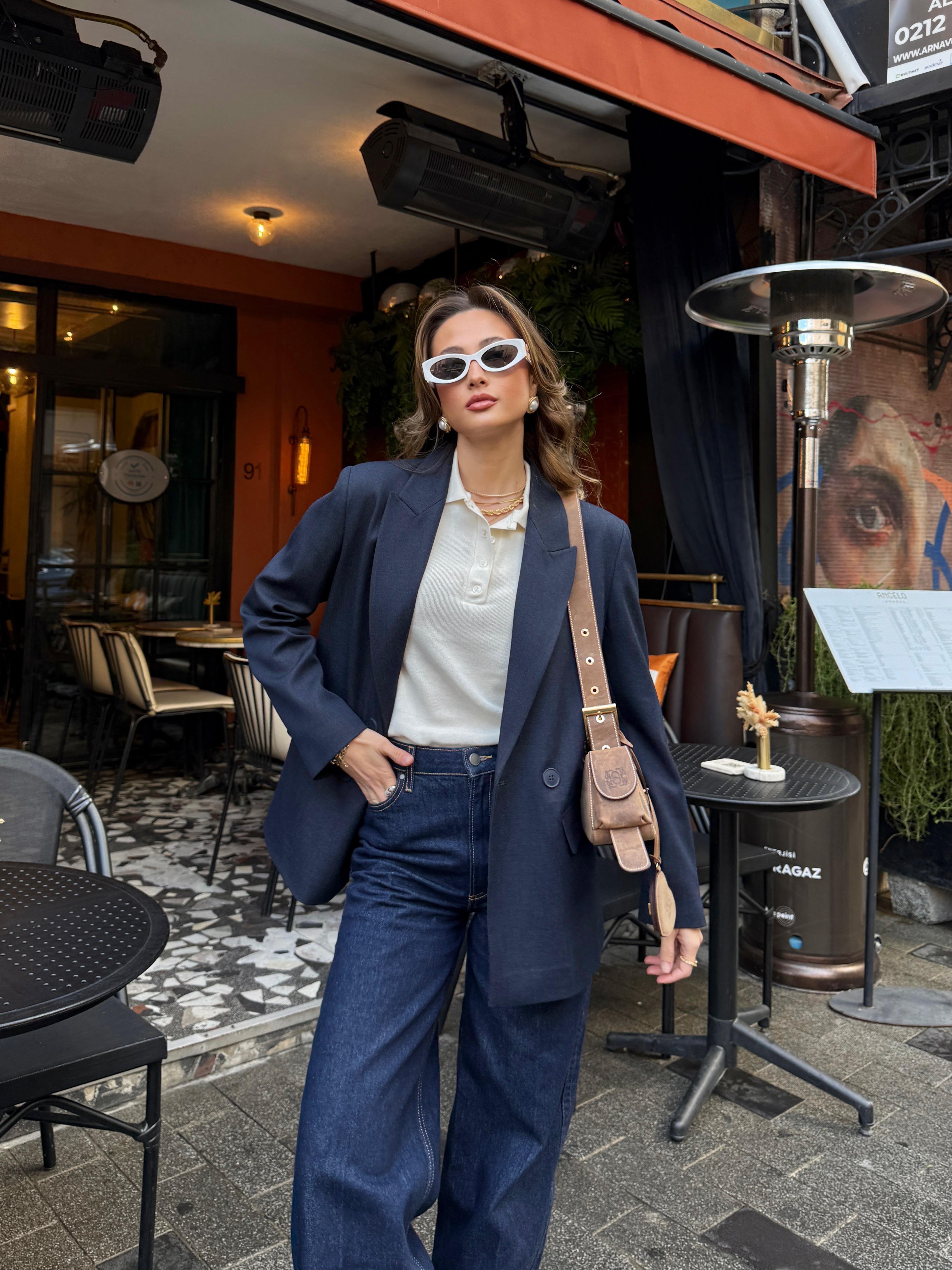 Lacivert Blazer Ceket