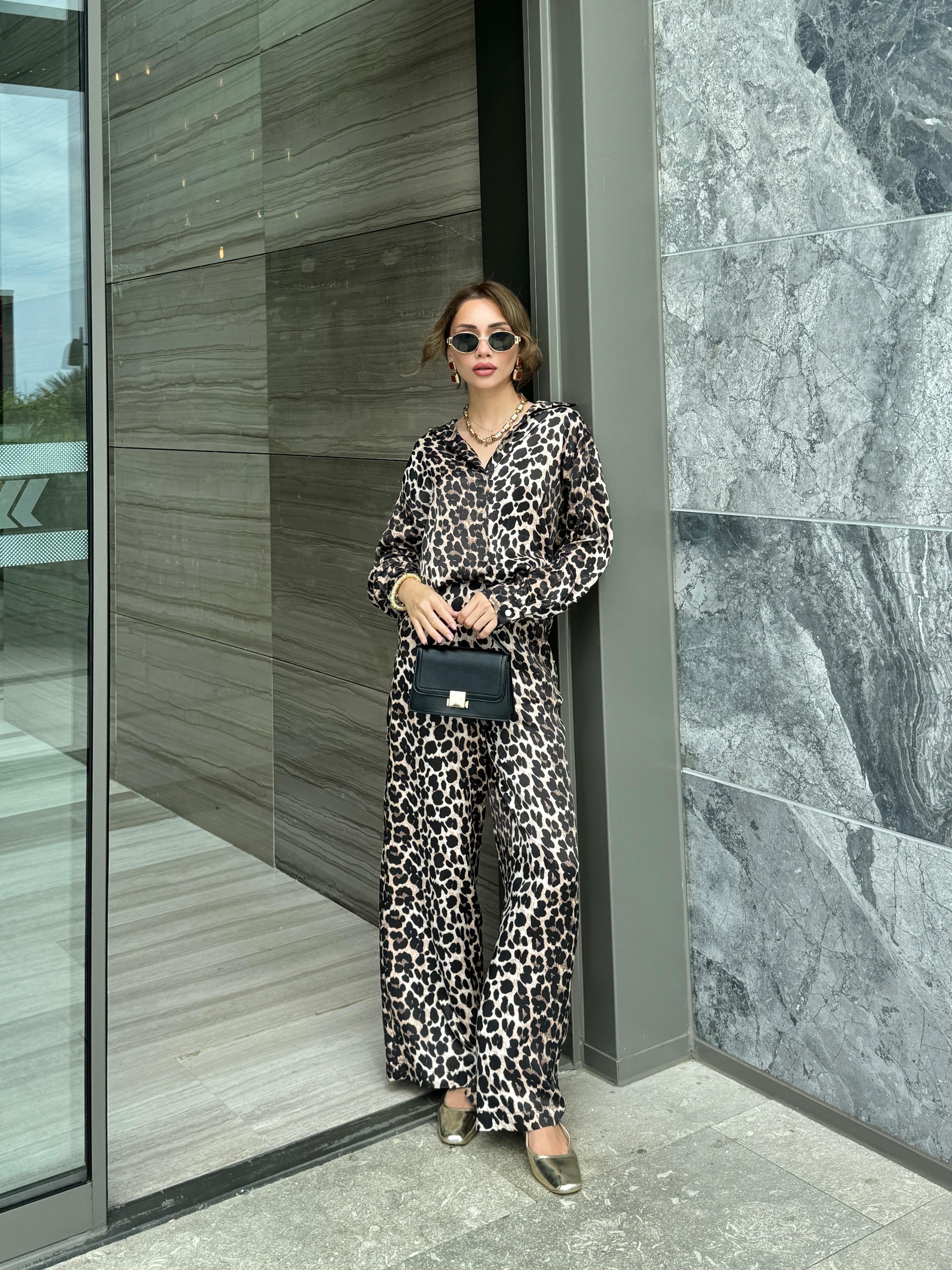 Leopar Saten Takım 
