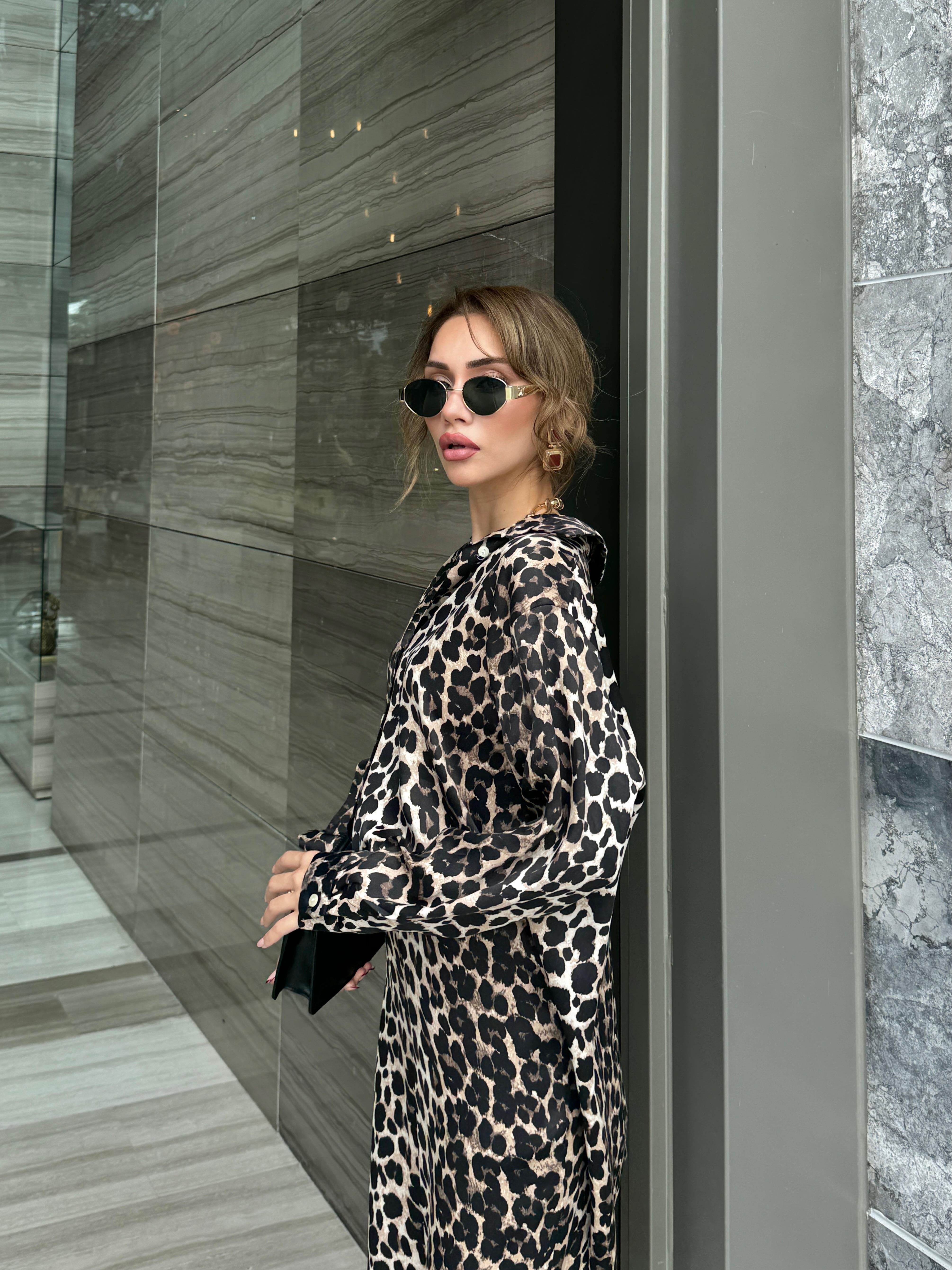Leopar Saten Takım 