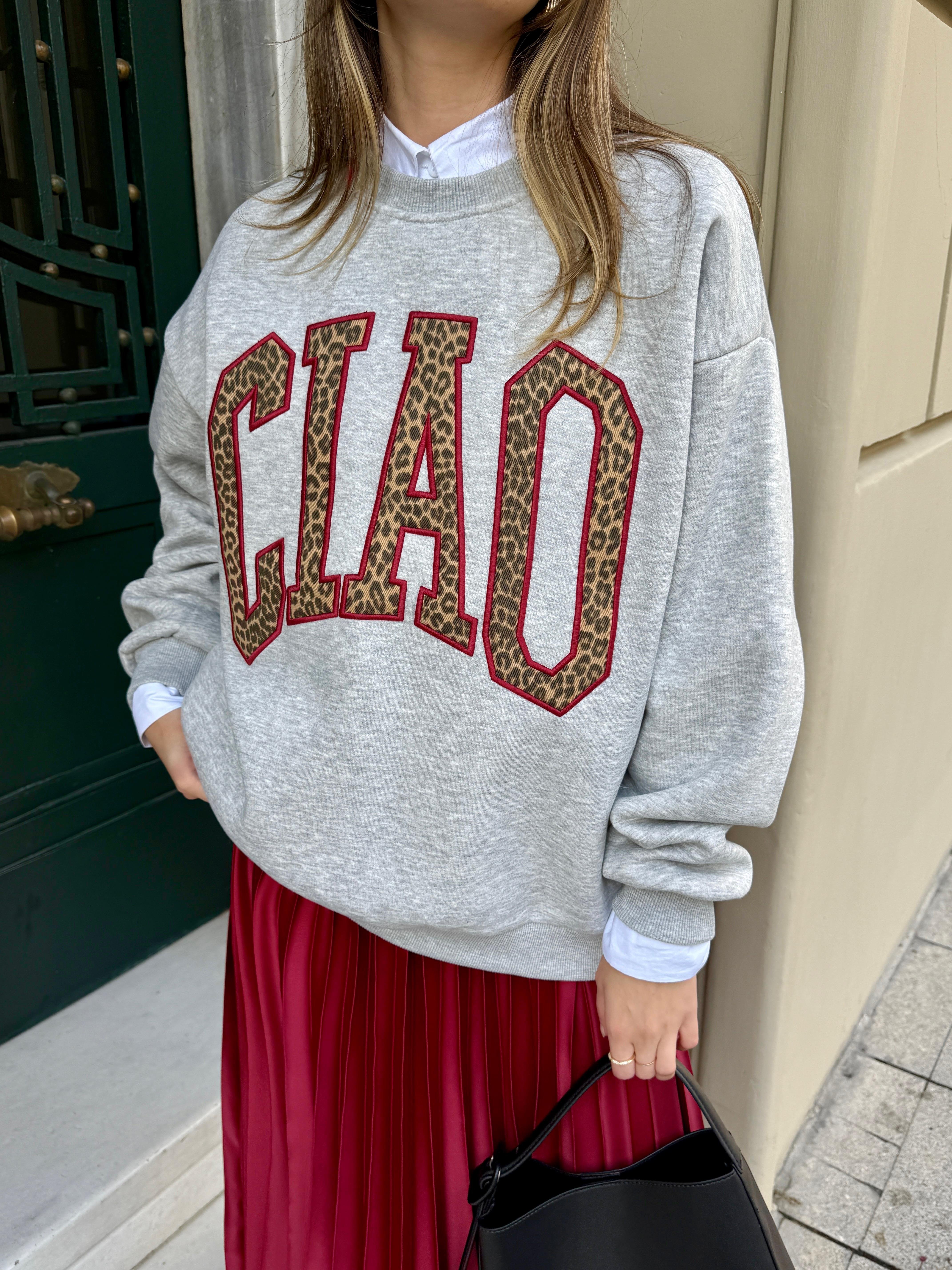 Önü Yazılı Sweatshirt