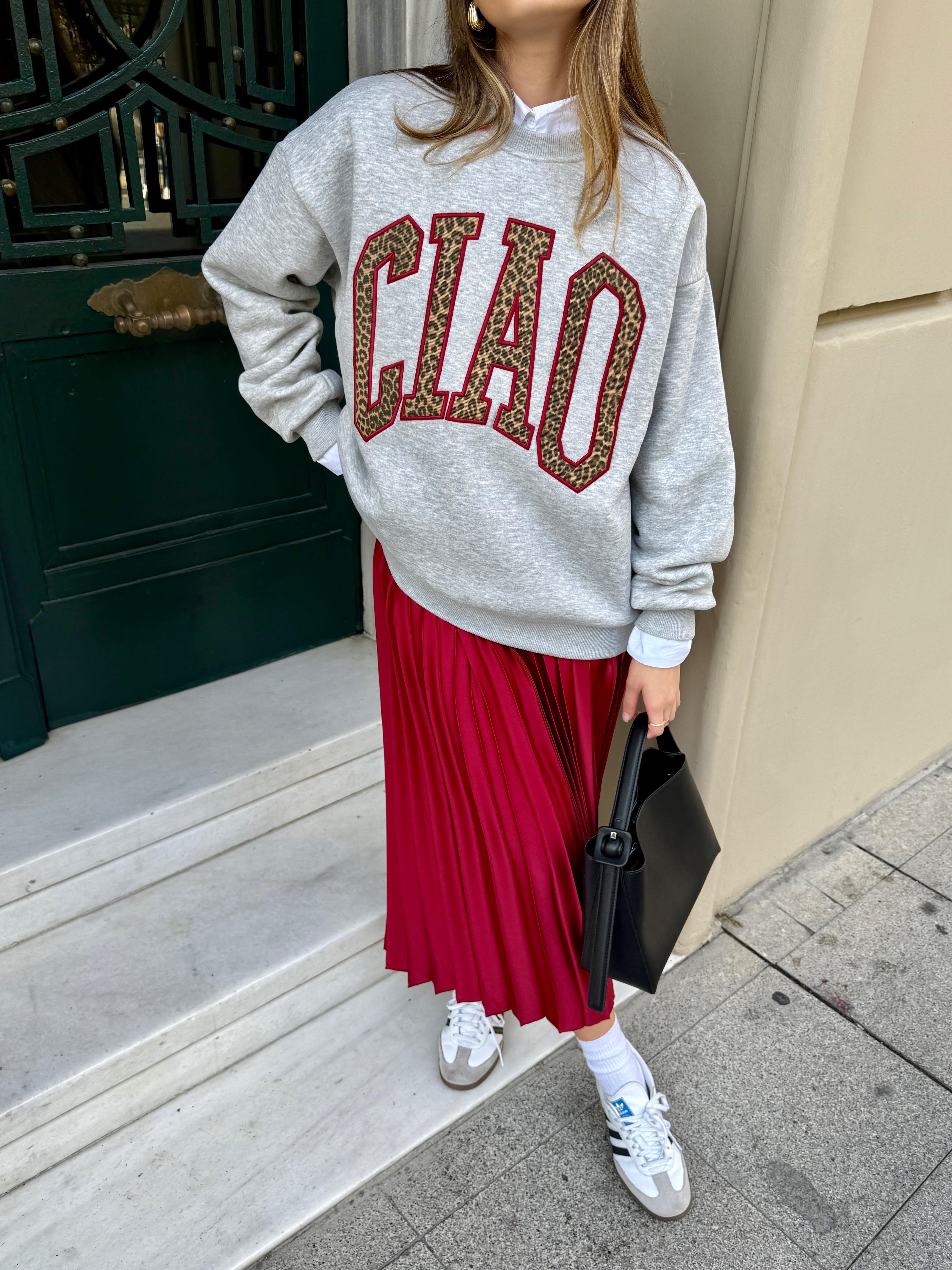 Önü Yazılı Sweatshirt