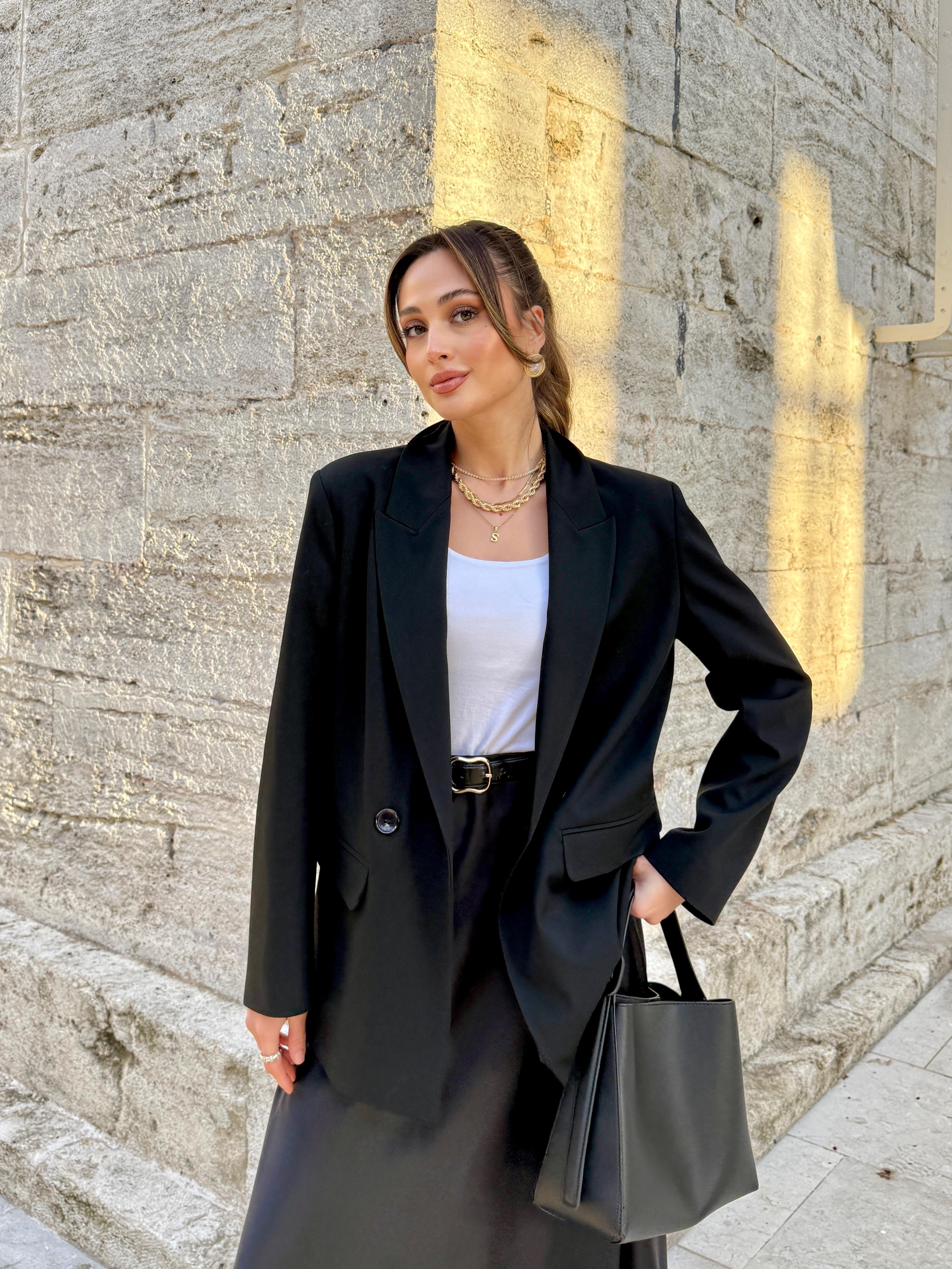 Siyah Blazer Ceket