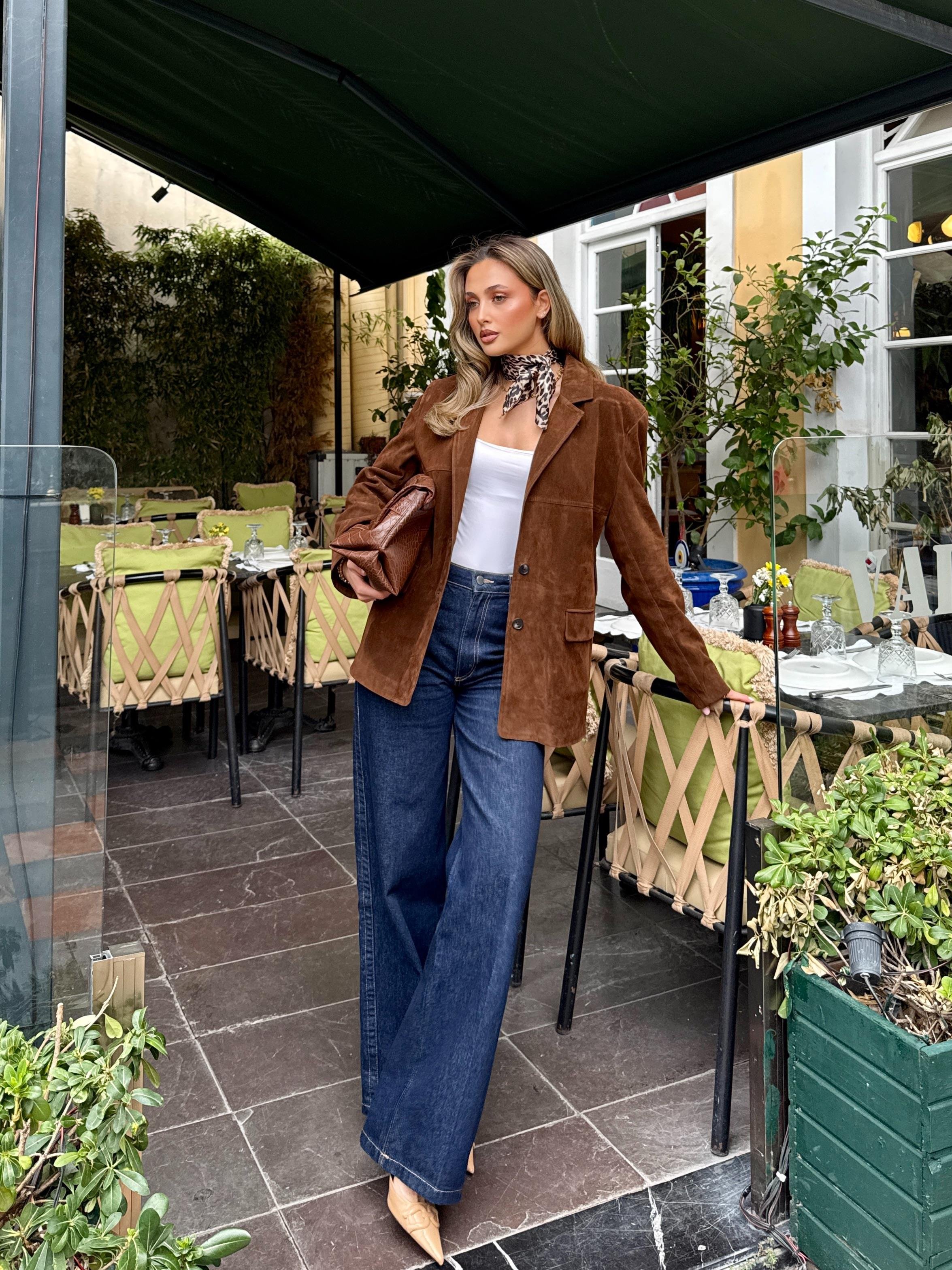 Süet Blazer Ceket