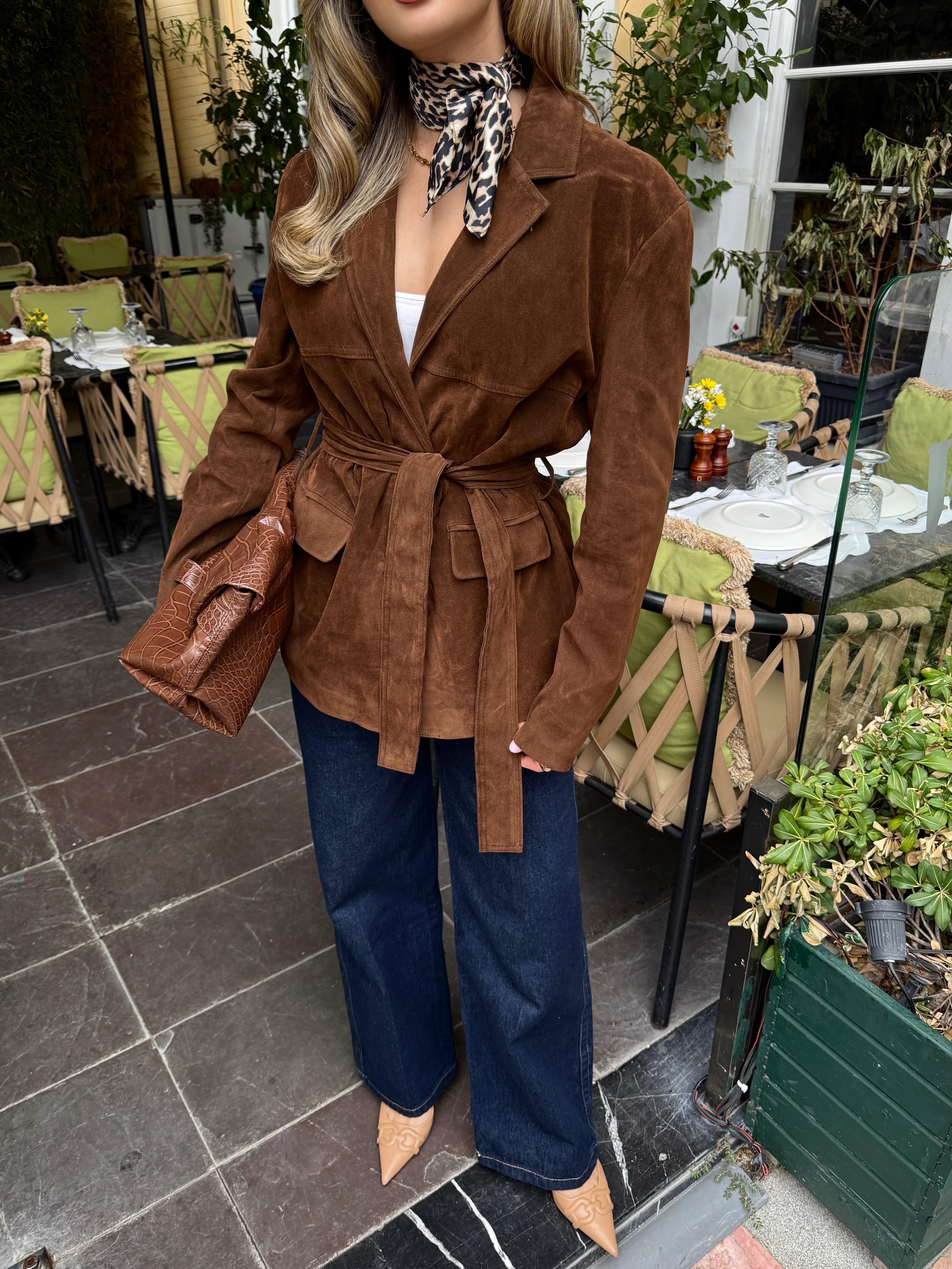 Süet Blazer Ceket