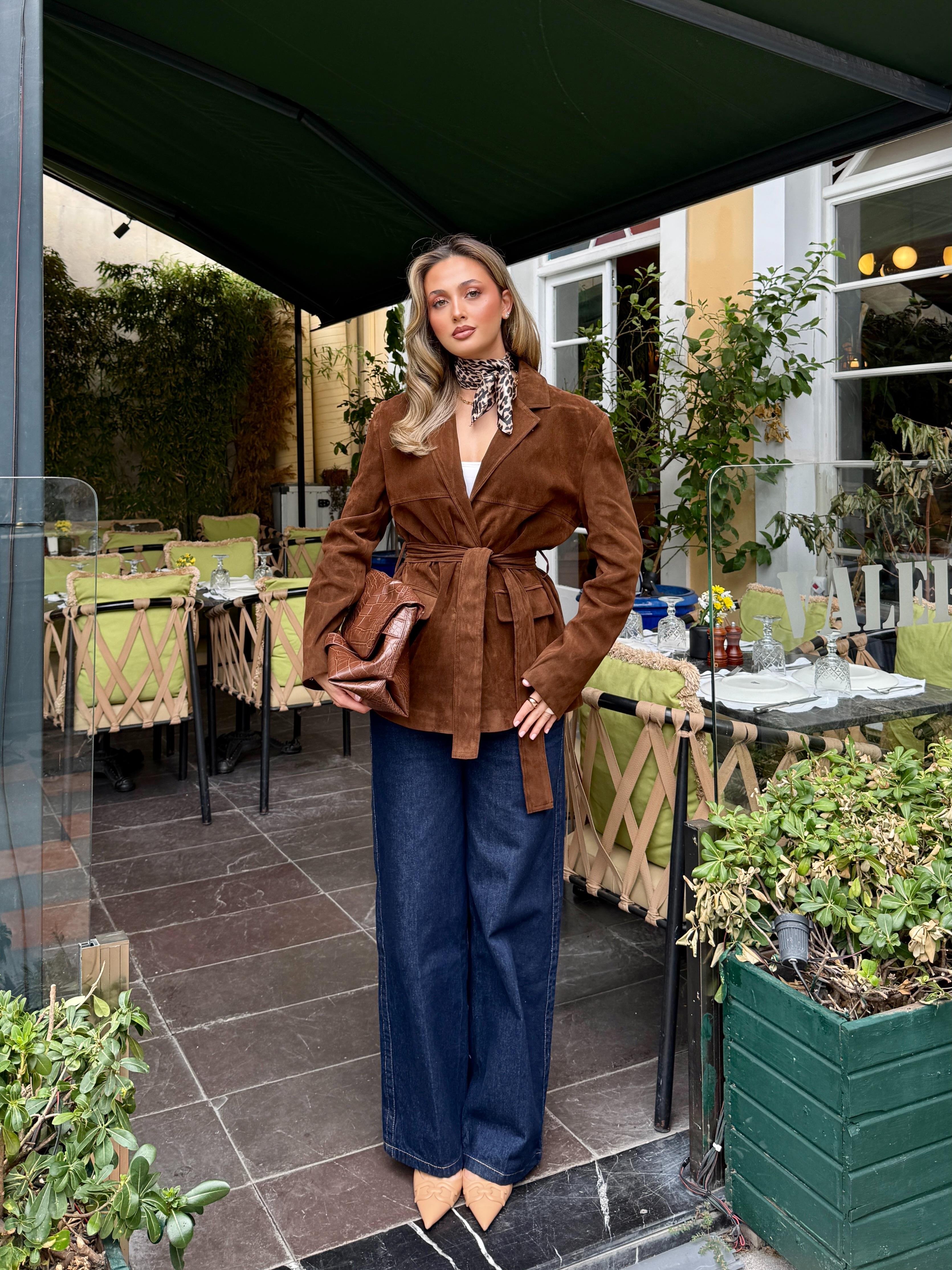 Süet Blazer Ceket