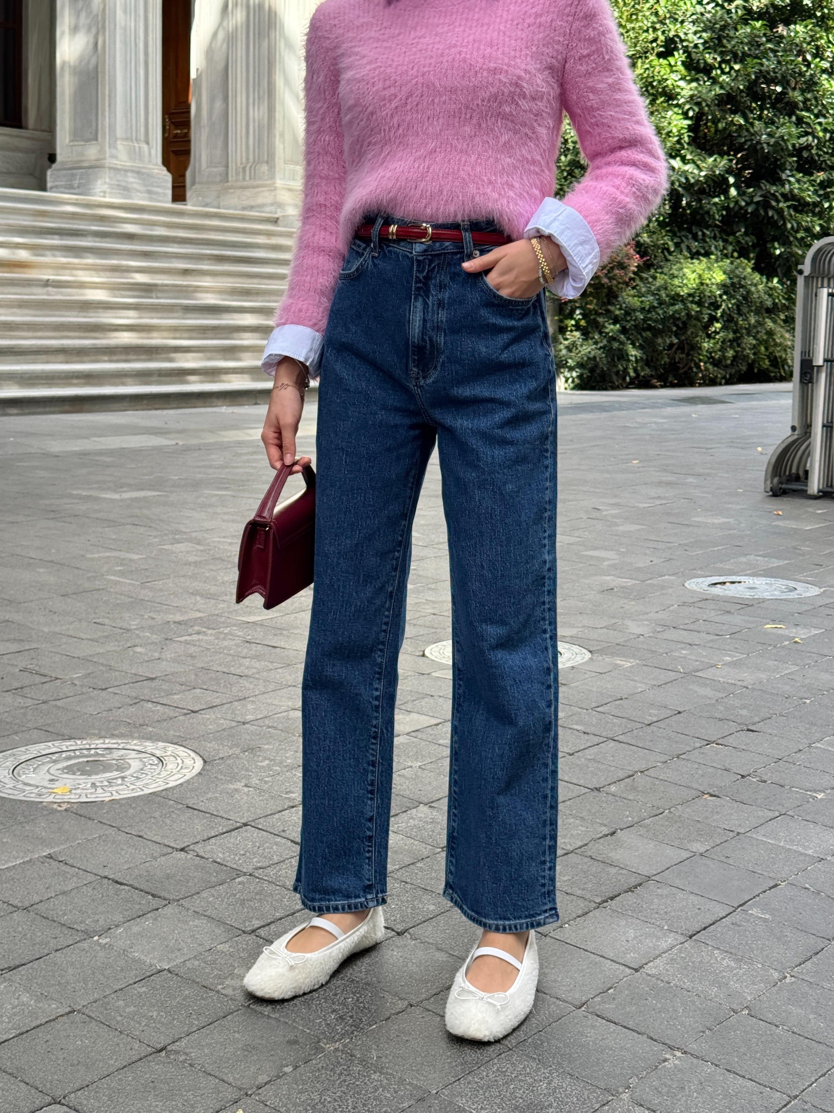 Yüksek Bel Mom Jean 