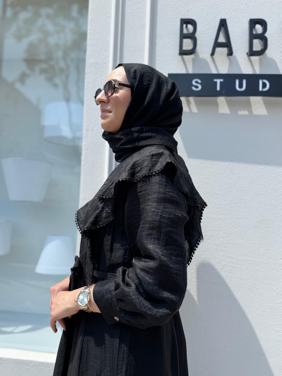 25SSELB0024 Nakış İşlemeli Ruby Kadın Elbise Siyah