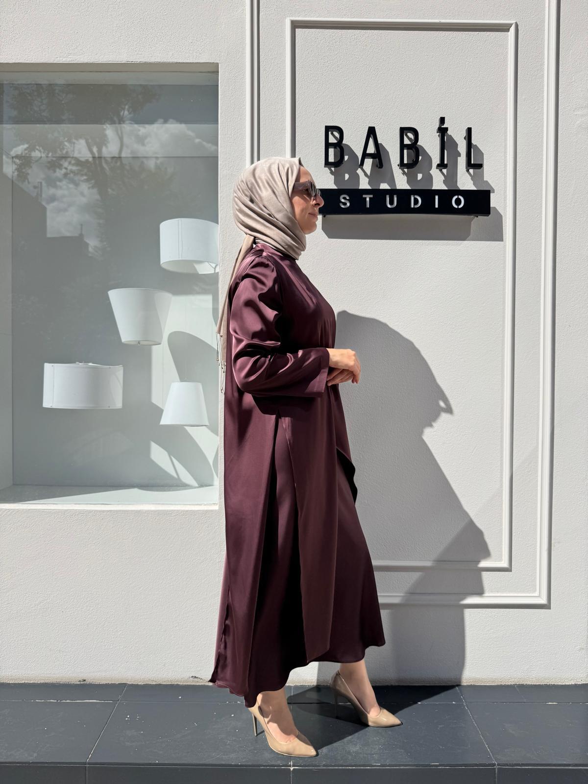 26FW201 Parçalı Kadın Takım Bordo