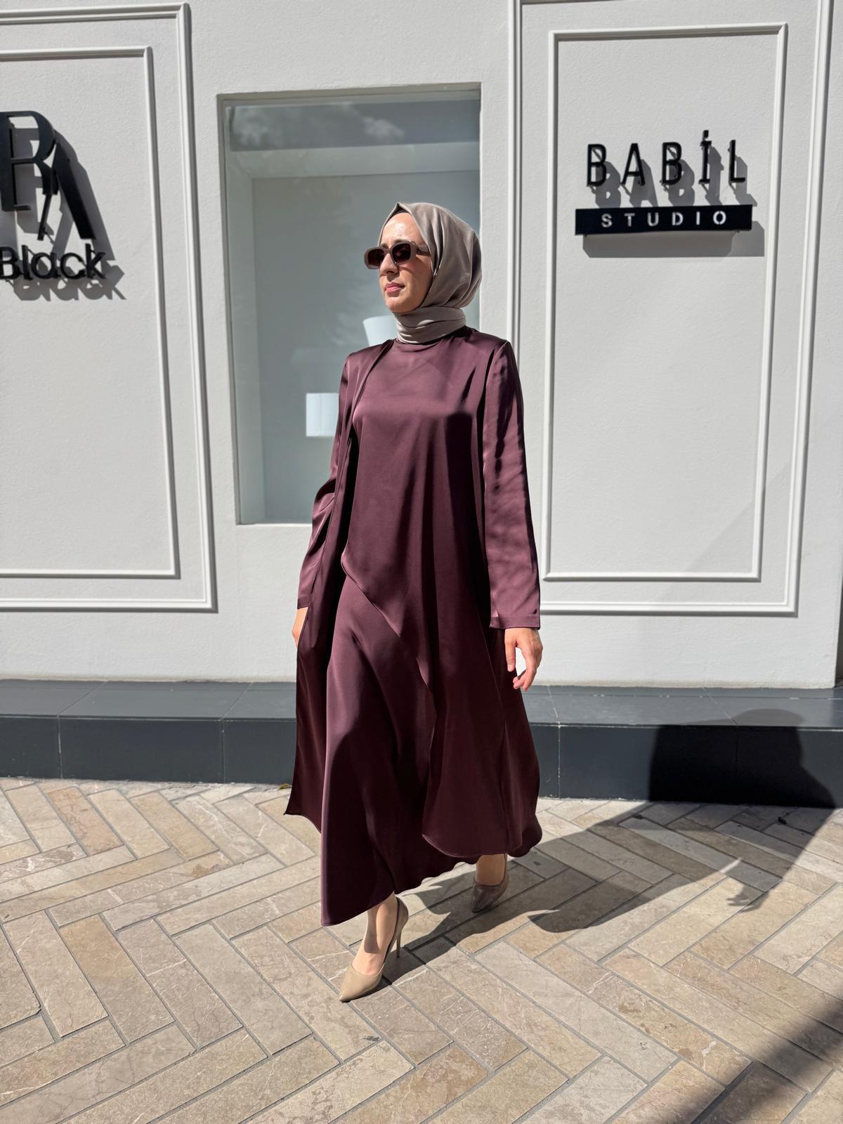 26FW201 Parçalı Kadın Takım Bordo
