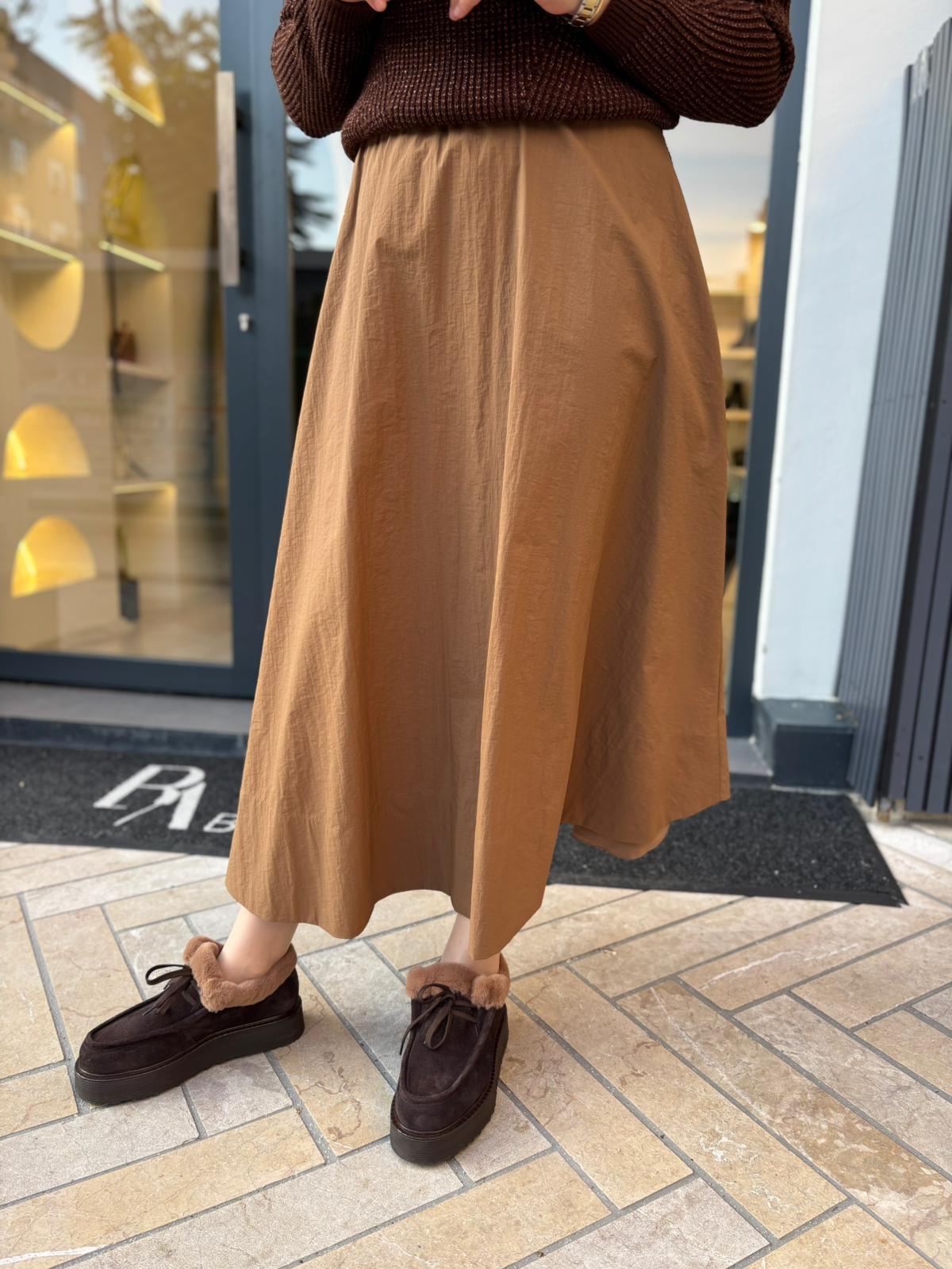 26FW502 Calm Kadın Etek Camel