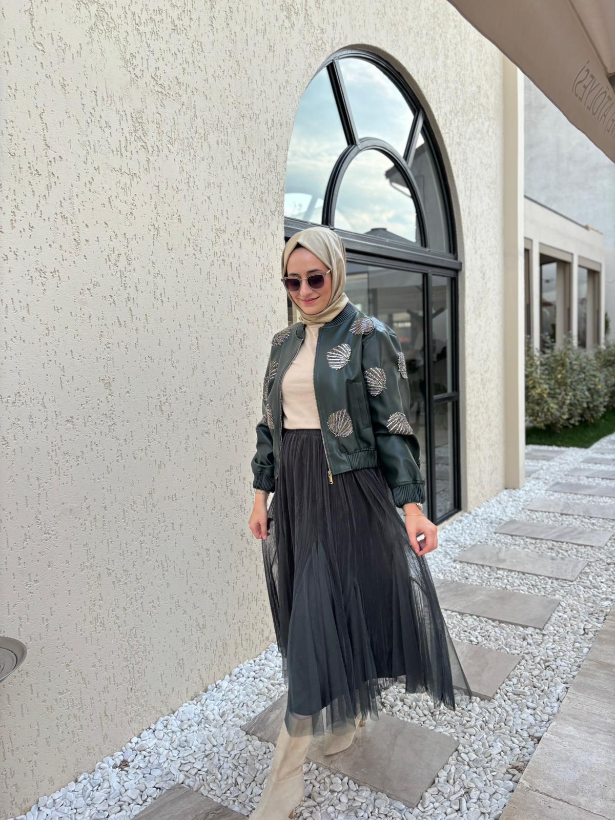 26FWCEK0005 Judy Kadın Ceket Yeşil