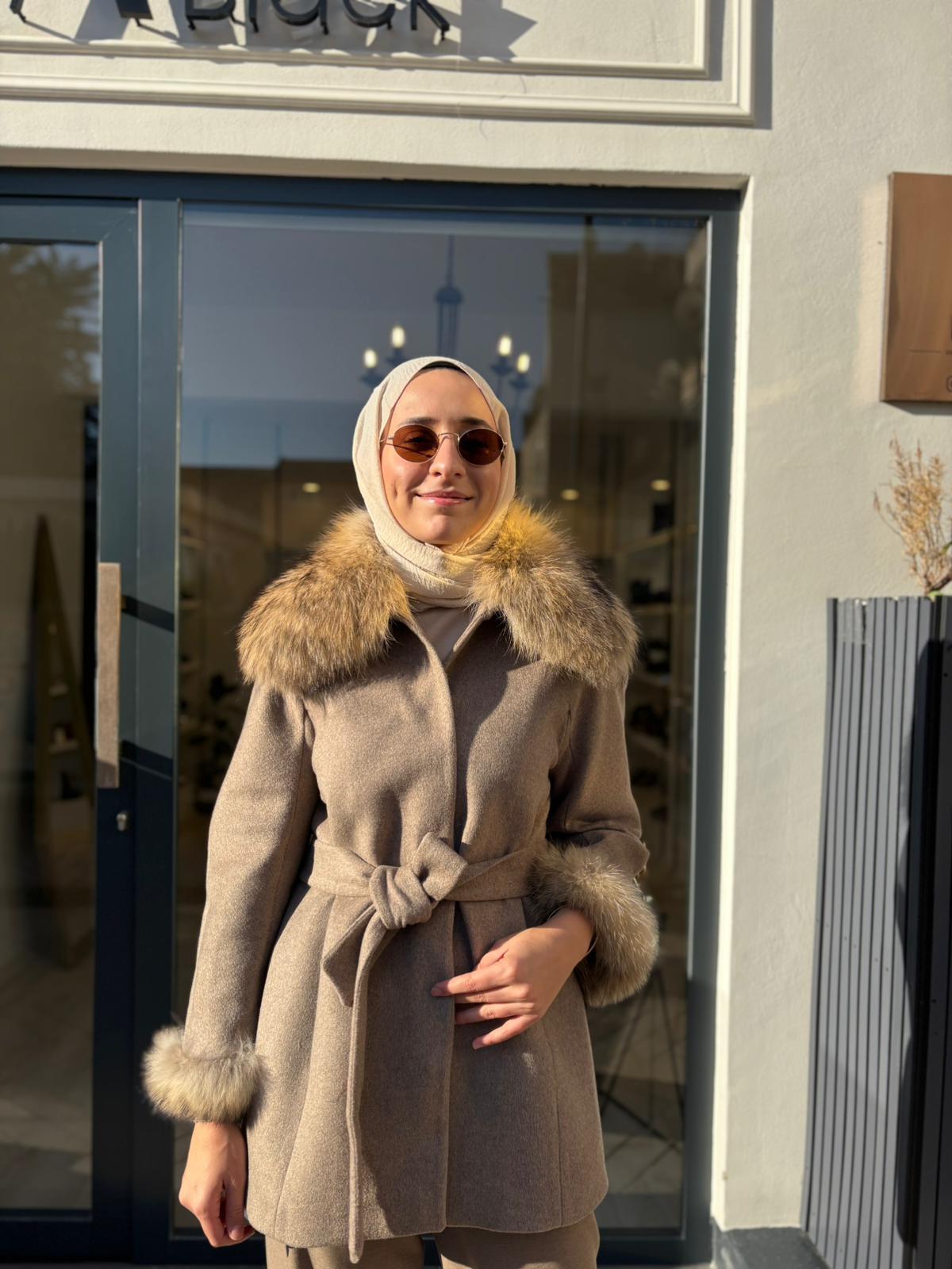 26FWKBN0001 Perry Kadın Kaban Bej