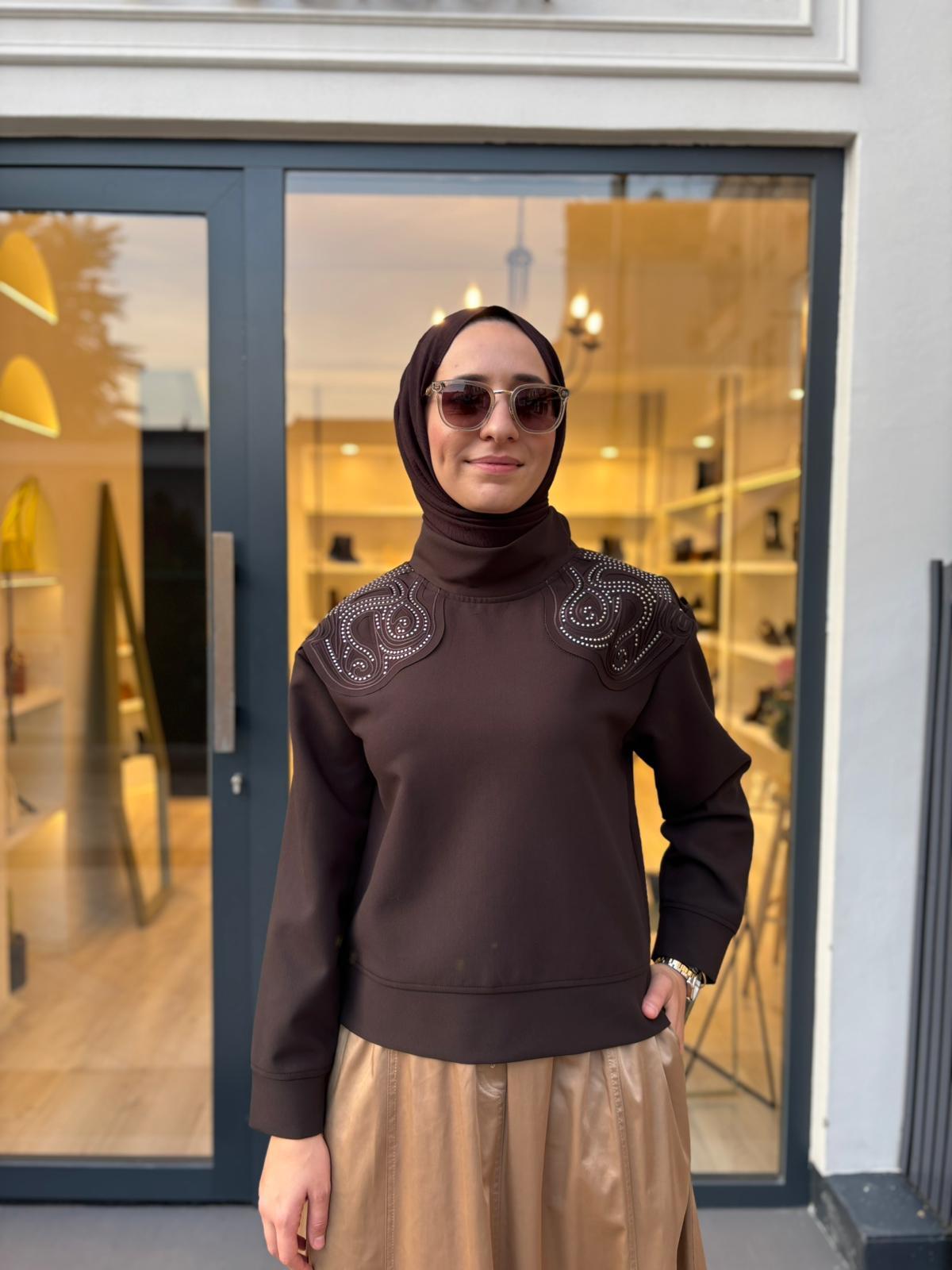 26FWSWE0001 Lulu Kadın Sweat Kahve