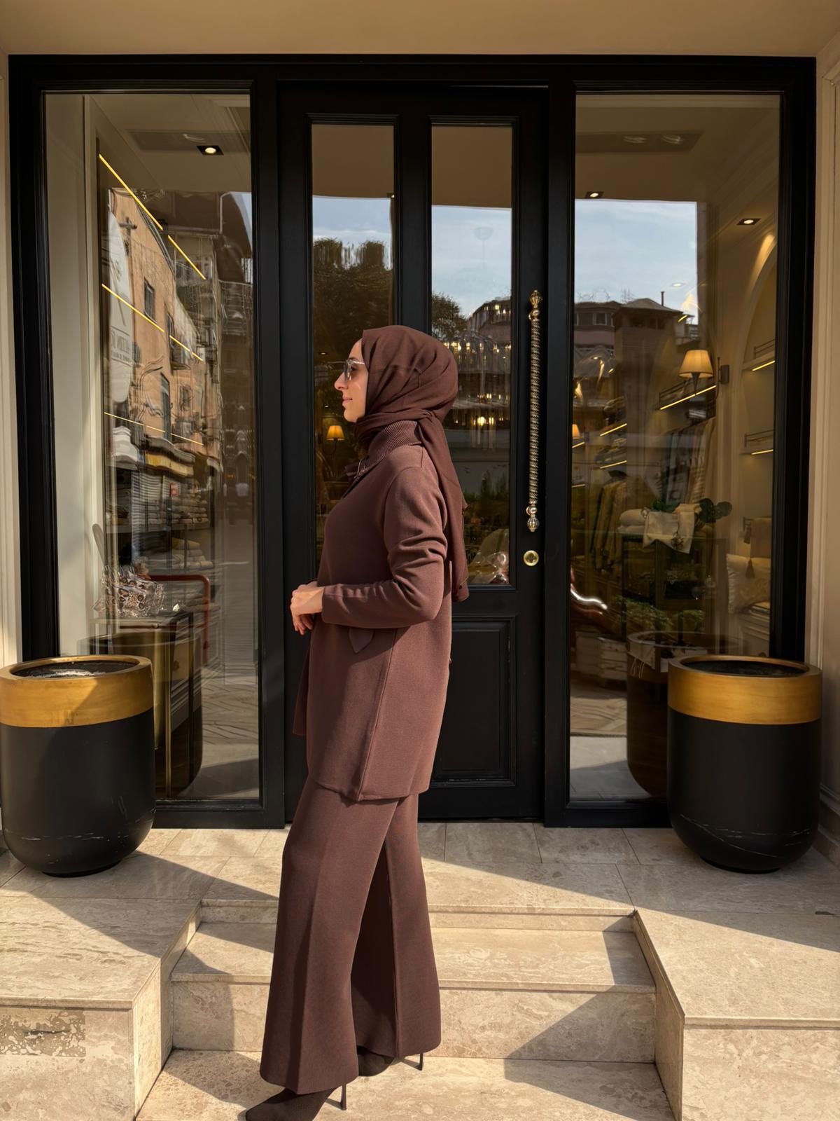 26FWTRI0003 Carin Kadın Takım Kahve