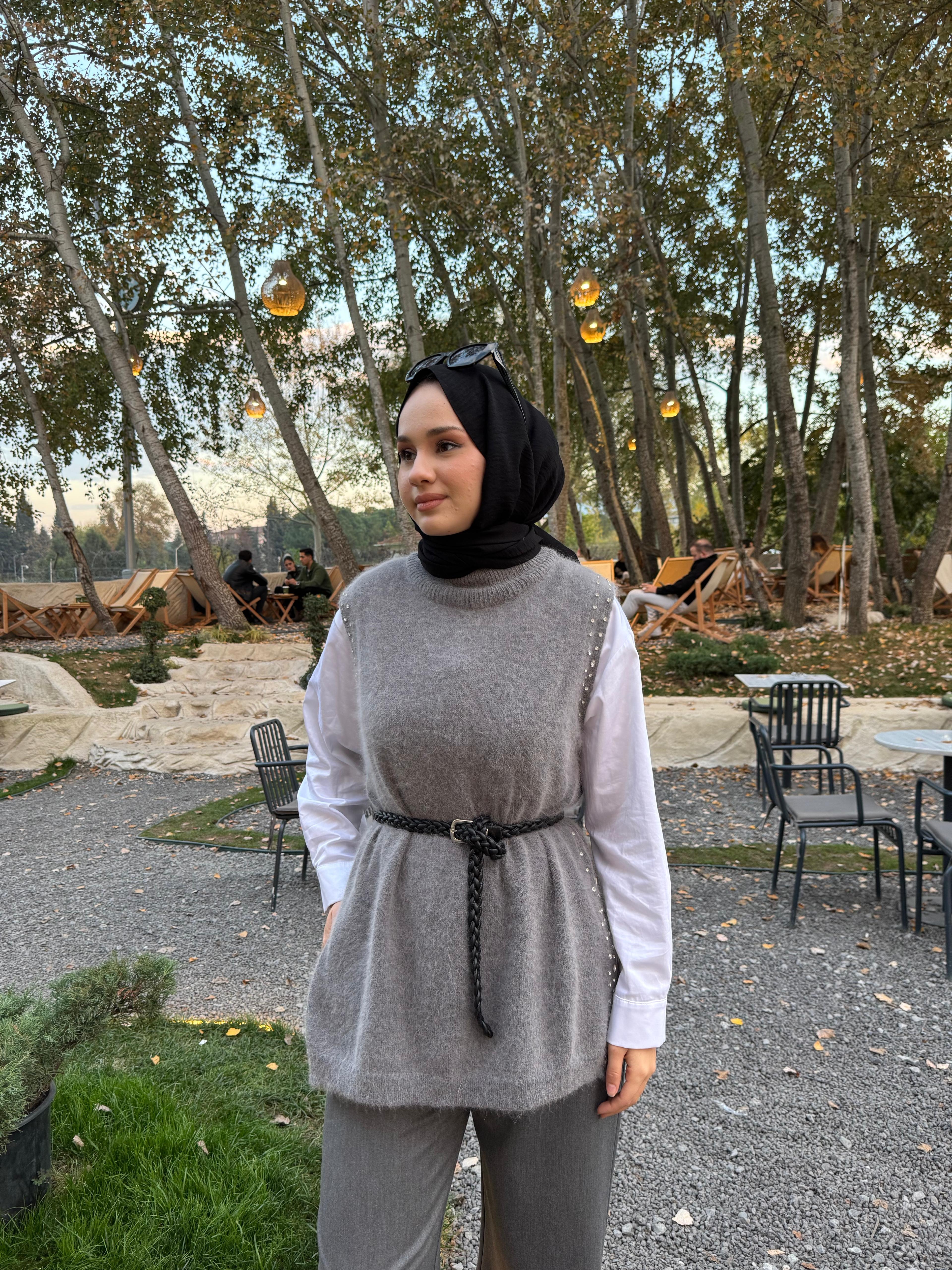 26FWYLK0003 Dove Kadın Yelek Gri