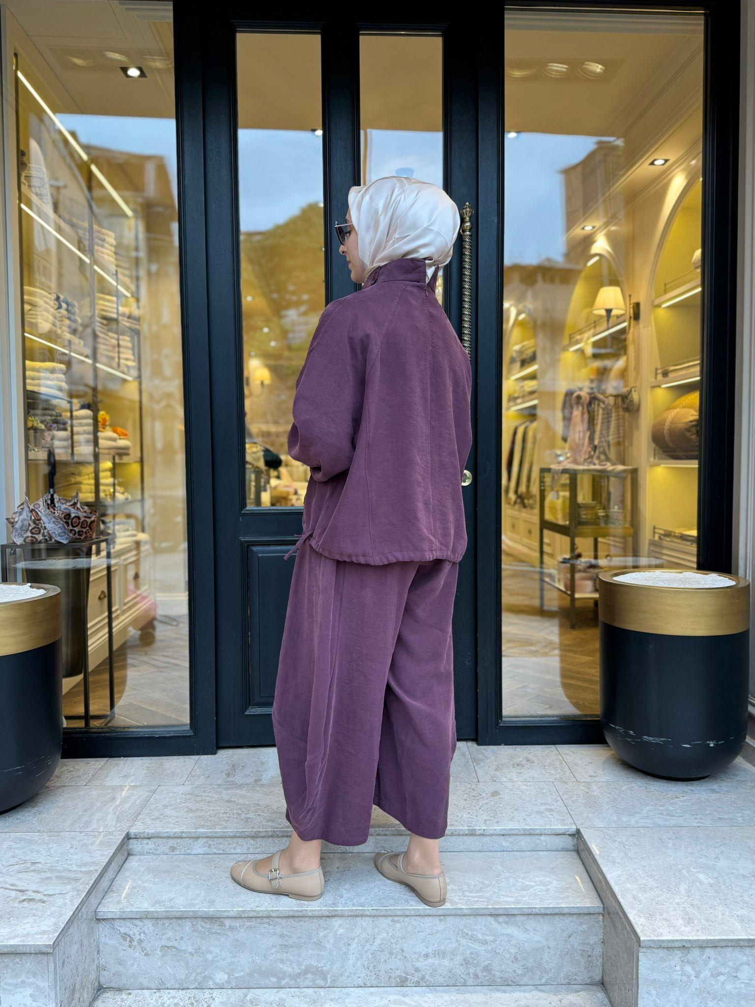26SS205 Sasha Kadın Takım Bordo