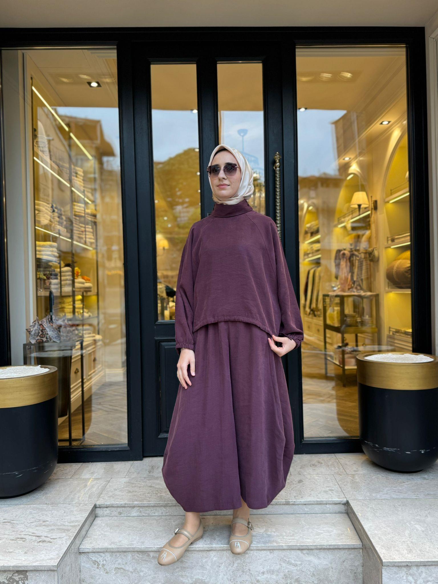 26SS205 Sasha Kadın Takım Bordo