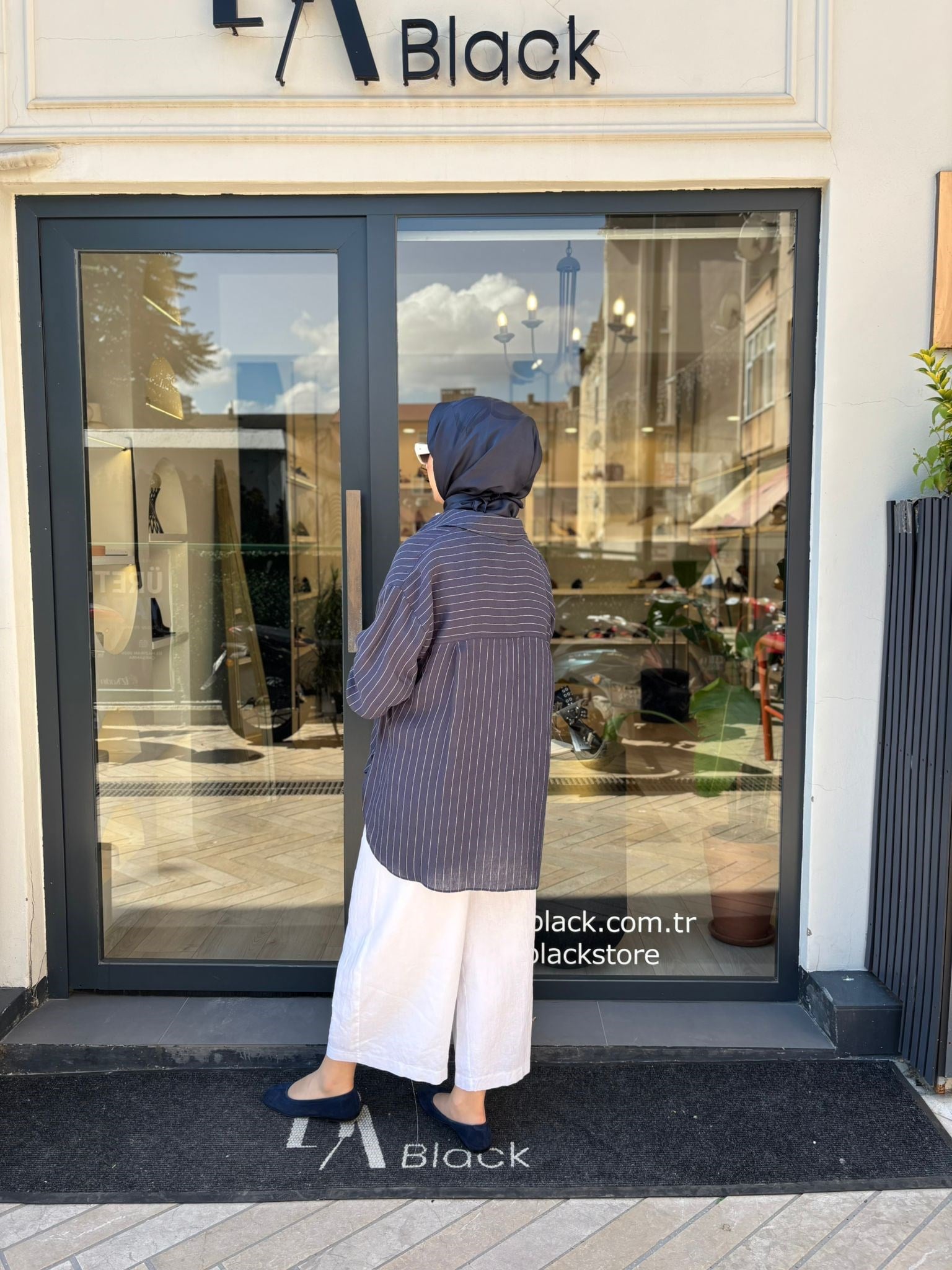 26SS220 Mila Kadın Gömlek Lacivert
