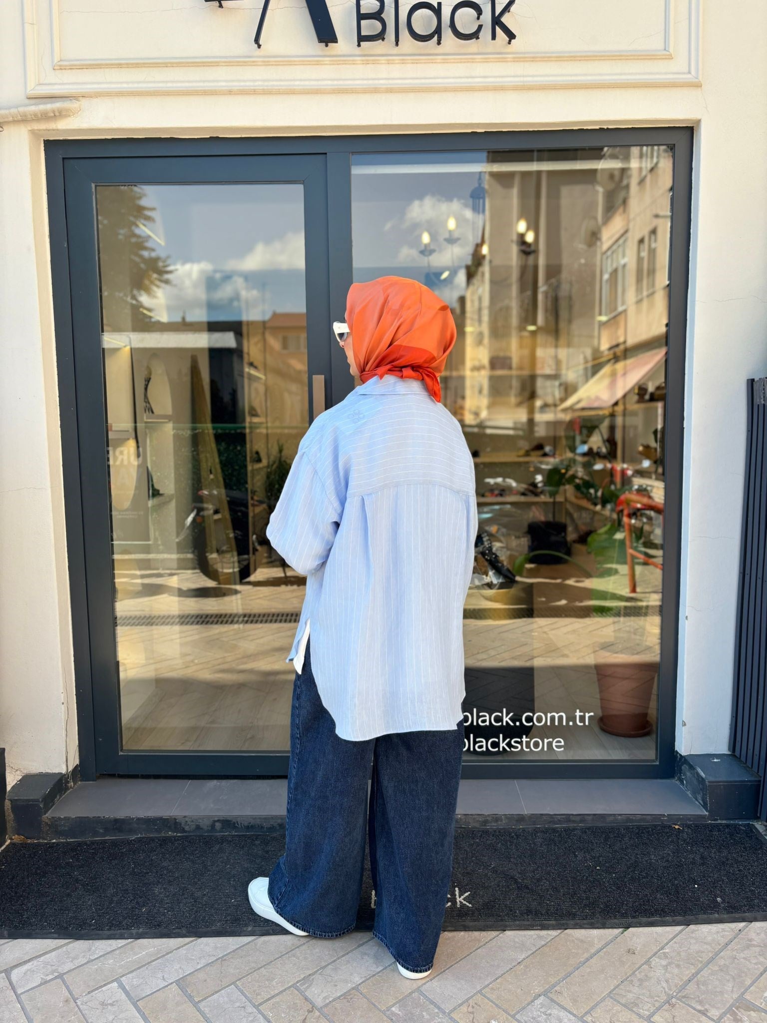 26SS220 Mila Kadın Gömlek Mavi