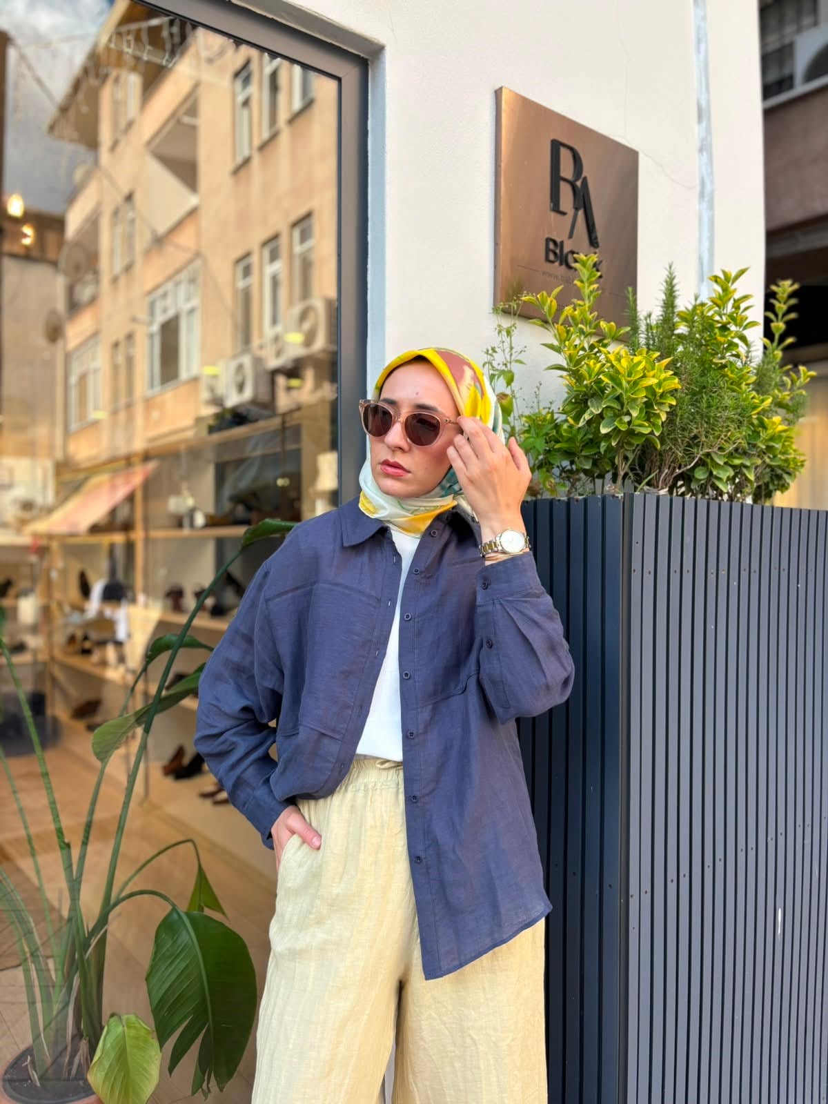 26SS227 Pera Kadın Gömlek Lacivert