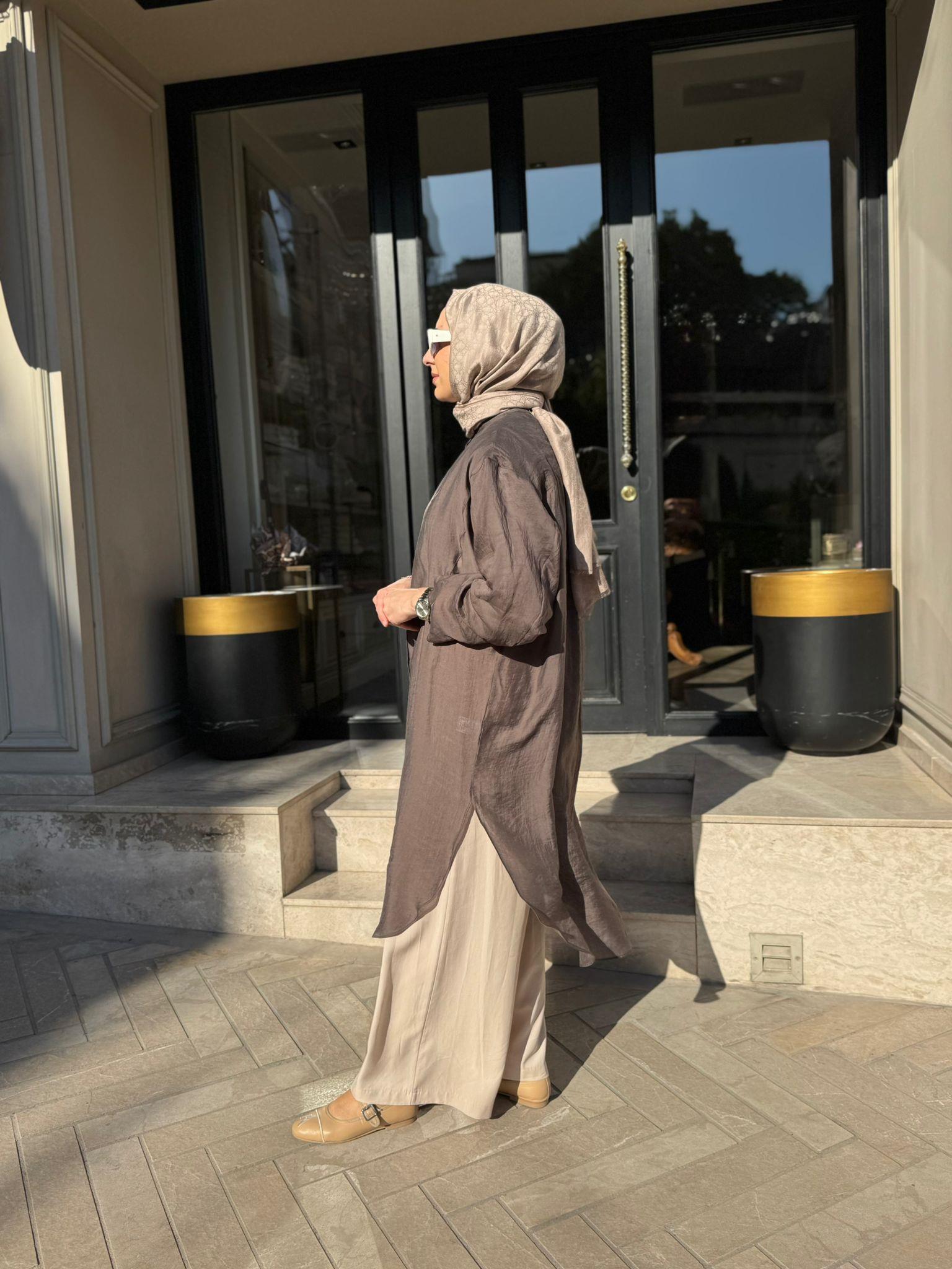 26SS237 Minerva Kadın Tunik Taba