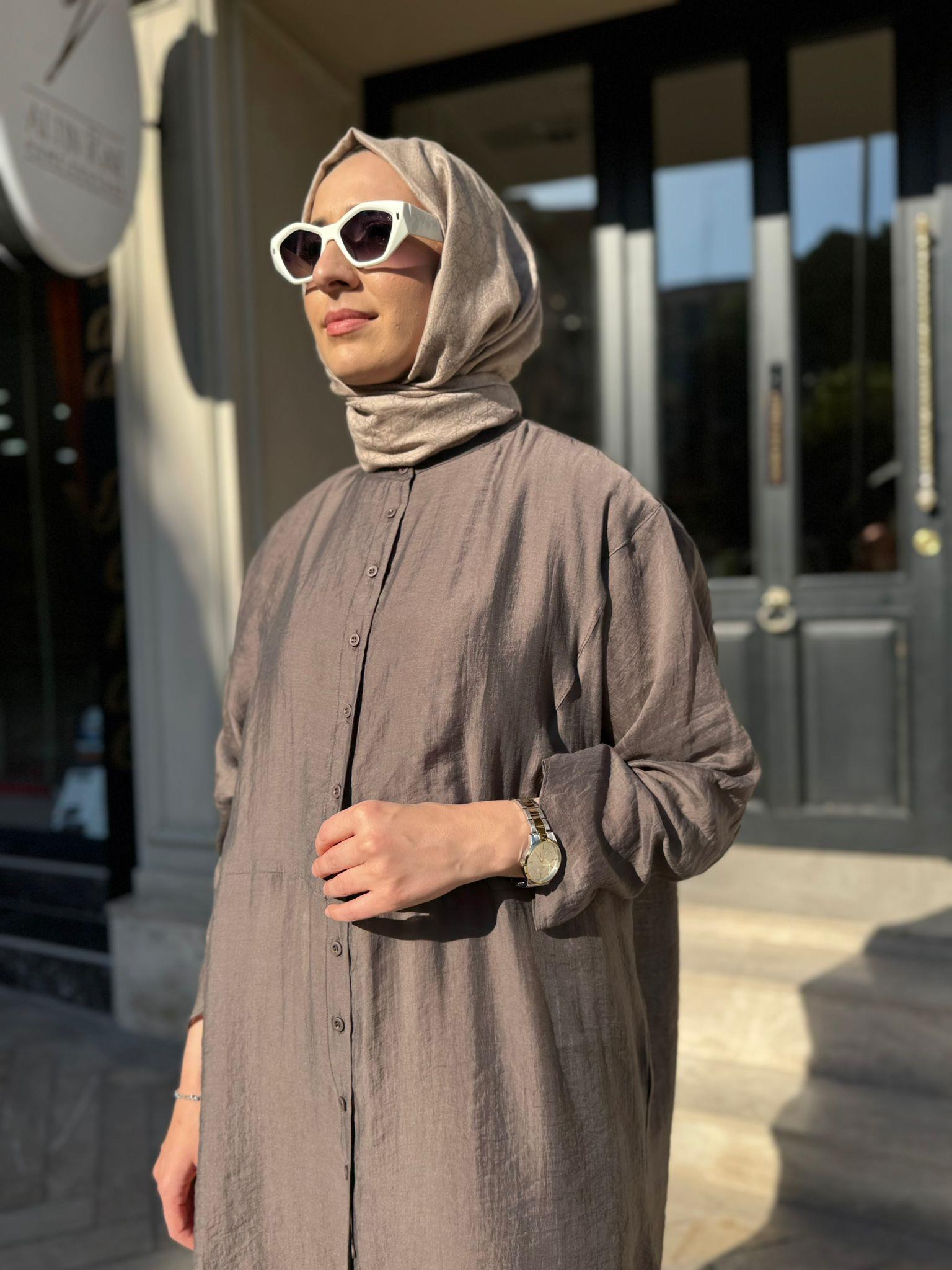26SS237 Minerva Kadın Tunik Taba