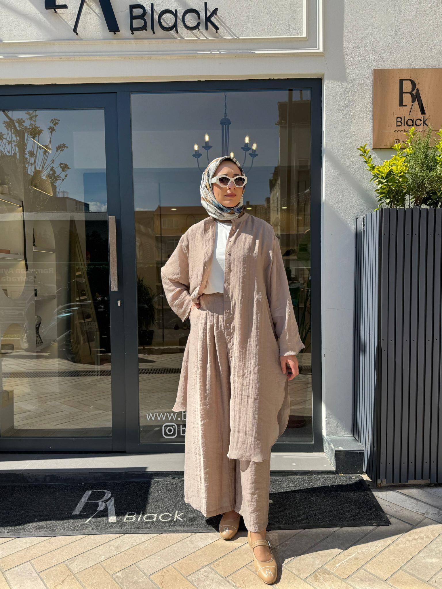 26SS237 Minerva Kadın Tunik Vizon